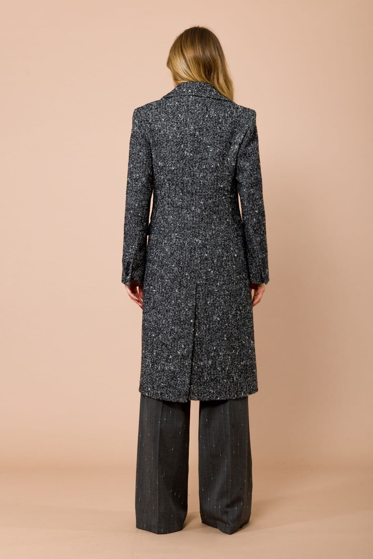 Cappotto Doppiopetto Resca Con Spacco Nel Centro Dietro Maryley