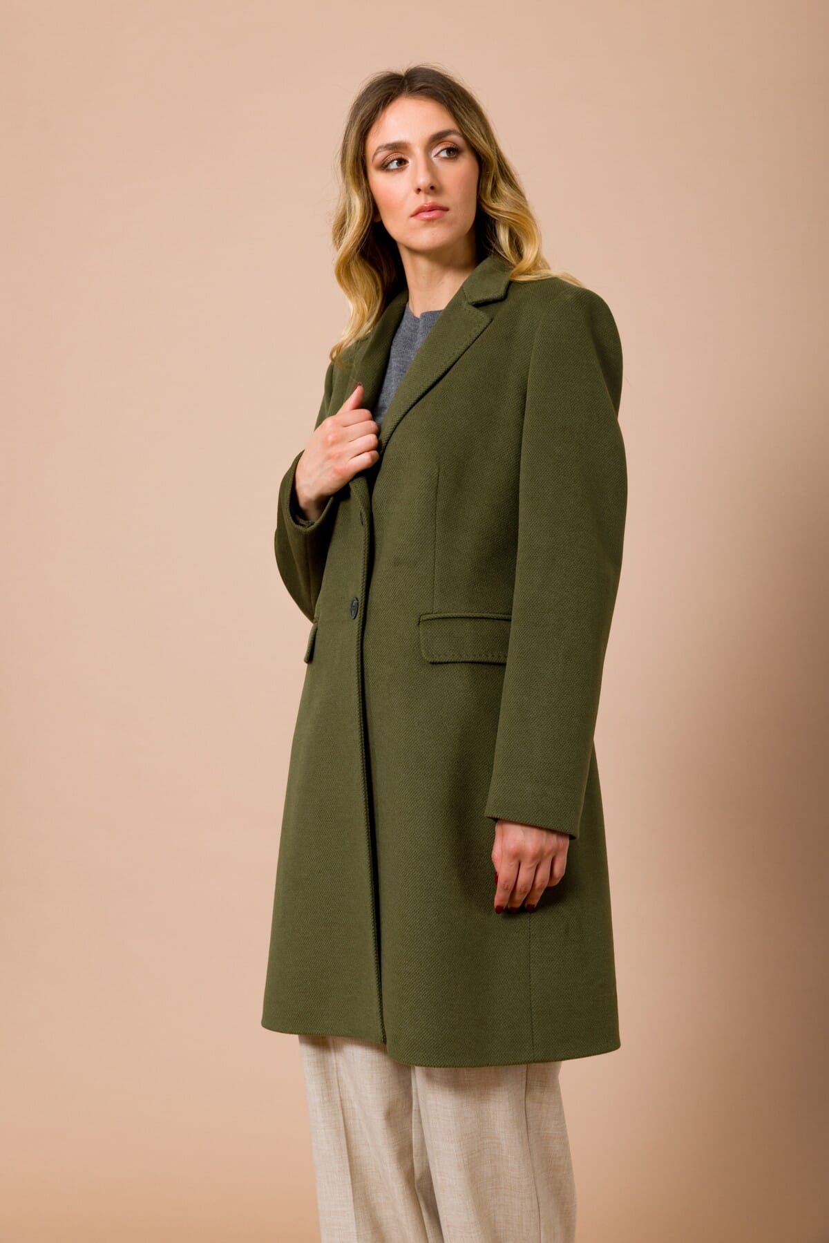 Cappotto Baronetto Foderato Con Impunture Mf Maryley