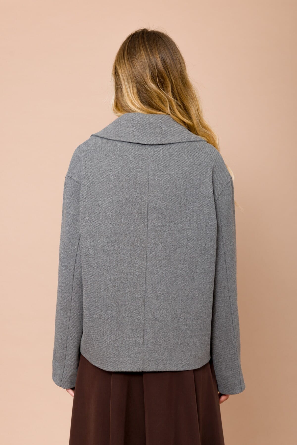 Cappotto Corto Doppiopetto Con Collo A Lancia Maryley