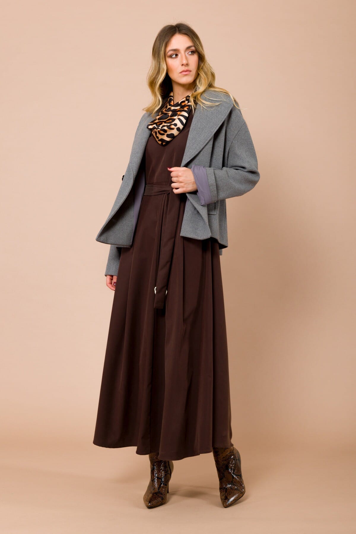 Cappotto Corto Doppiopetto Con Collo A Lancia Maryley