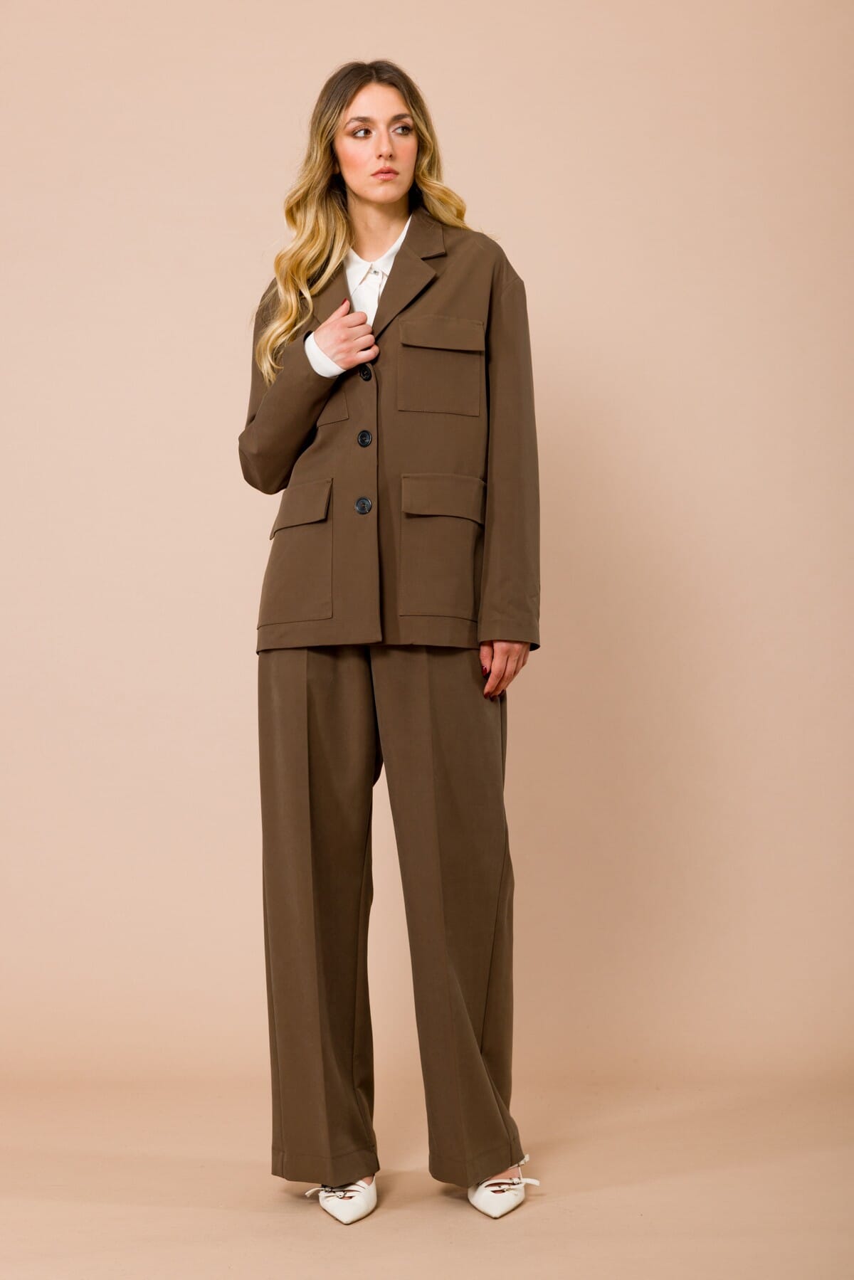 Pantalone Palazzo Con Cintura In Vita Maryley