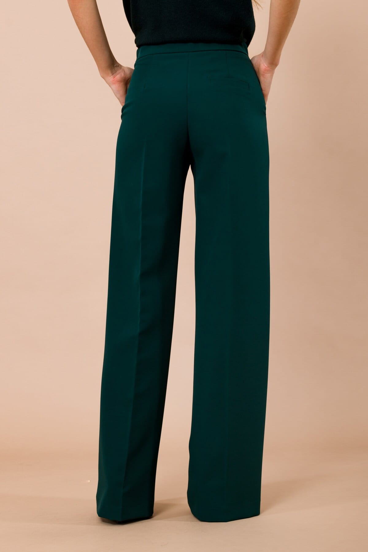 Pantalone Palazzo Con Elastico Nel Centro Dietro Maryley