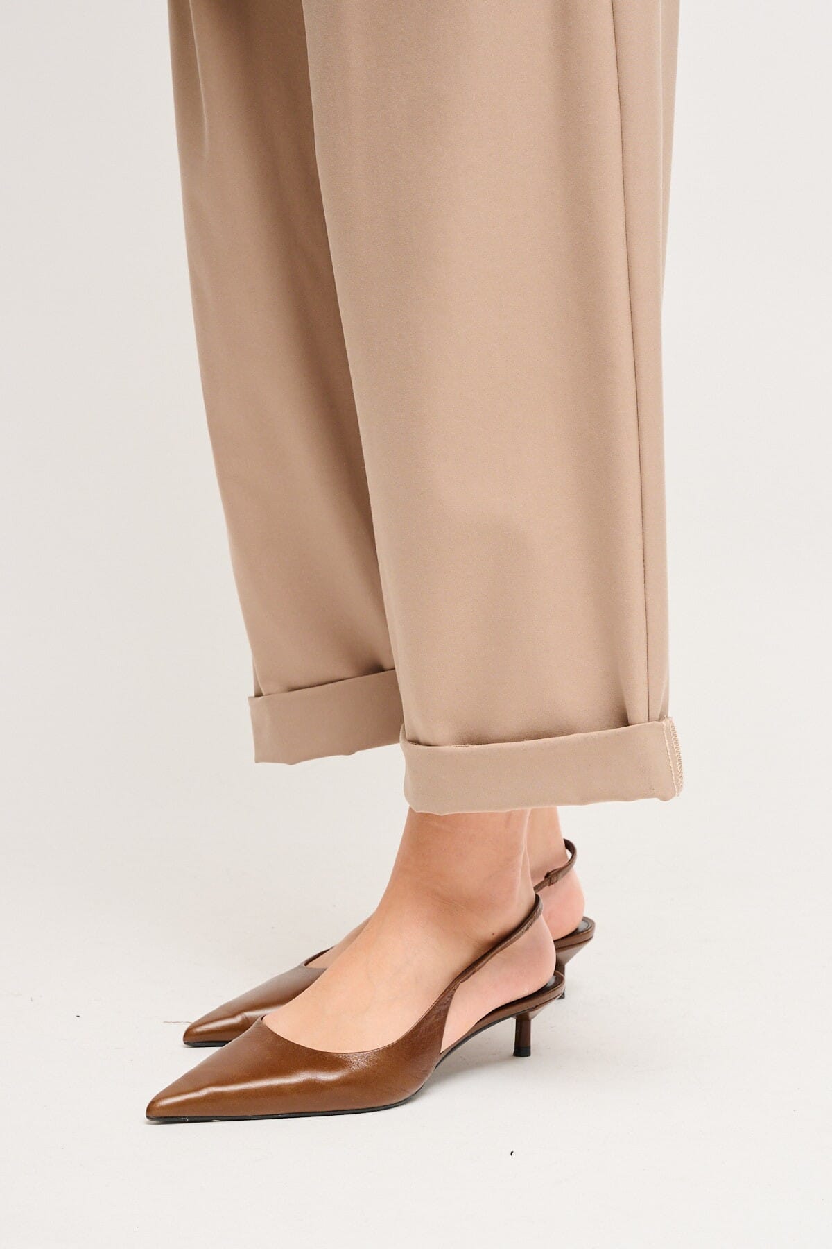 Pantaloni Cropped Con Cintura Maryley