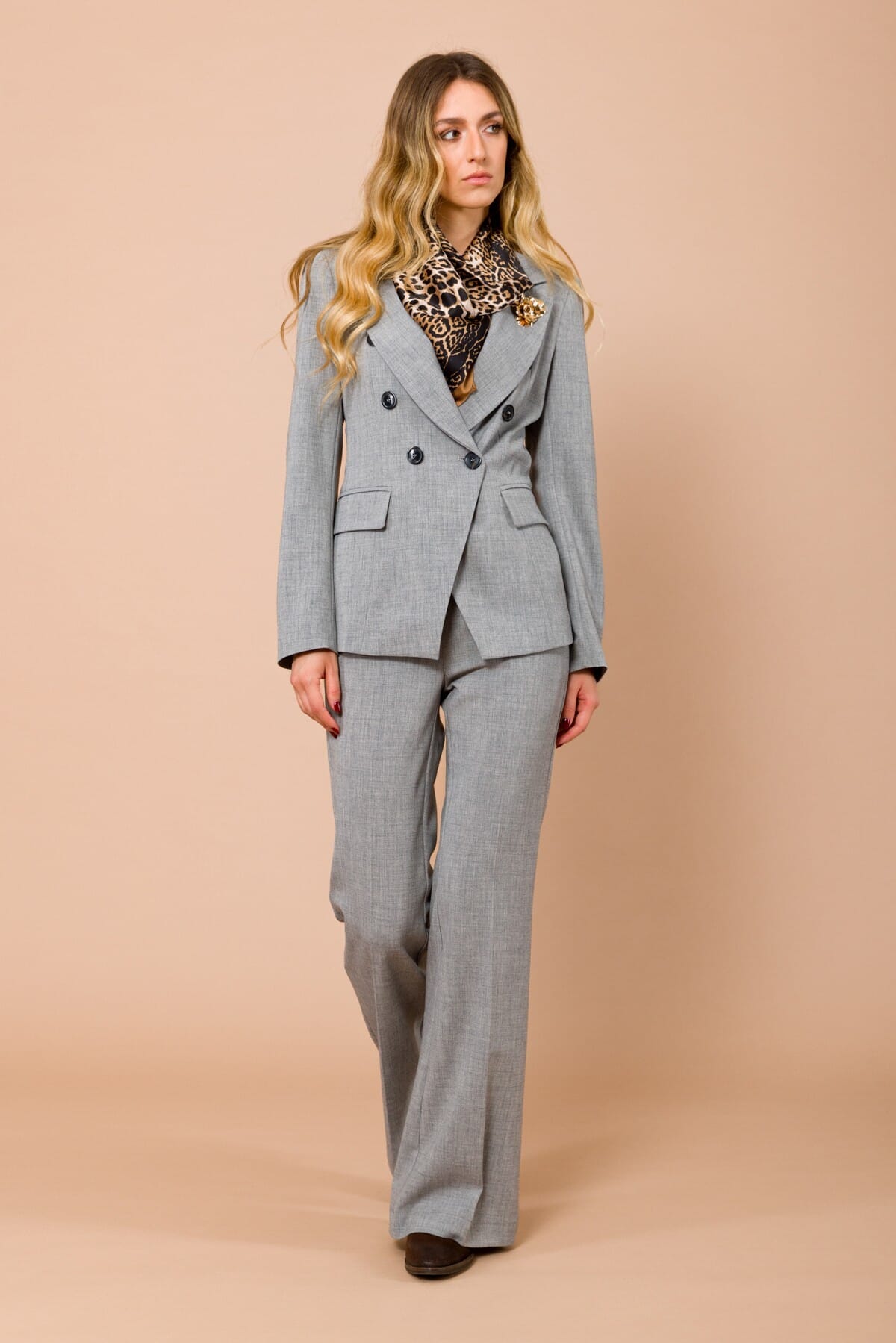 Pantalone A Zampa Grisaglia Maryley