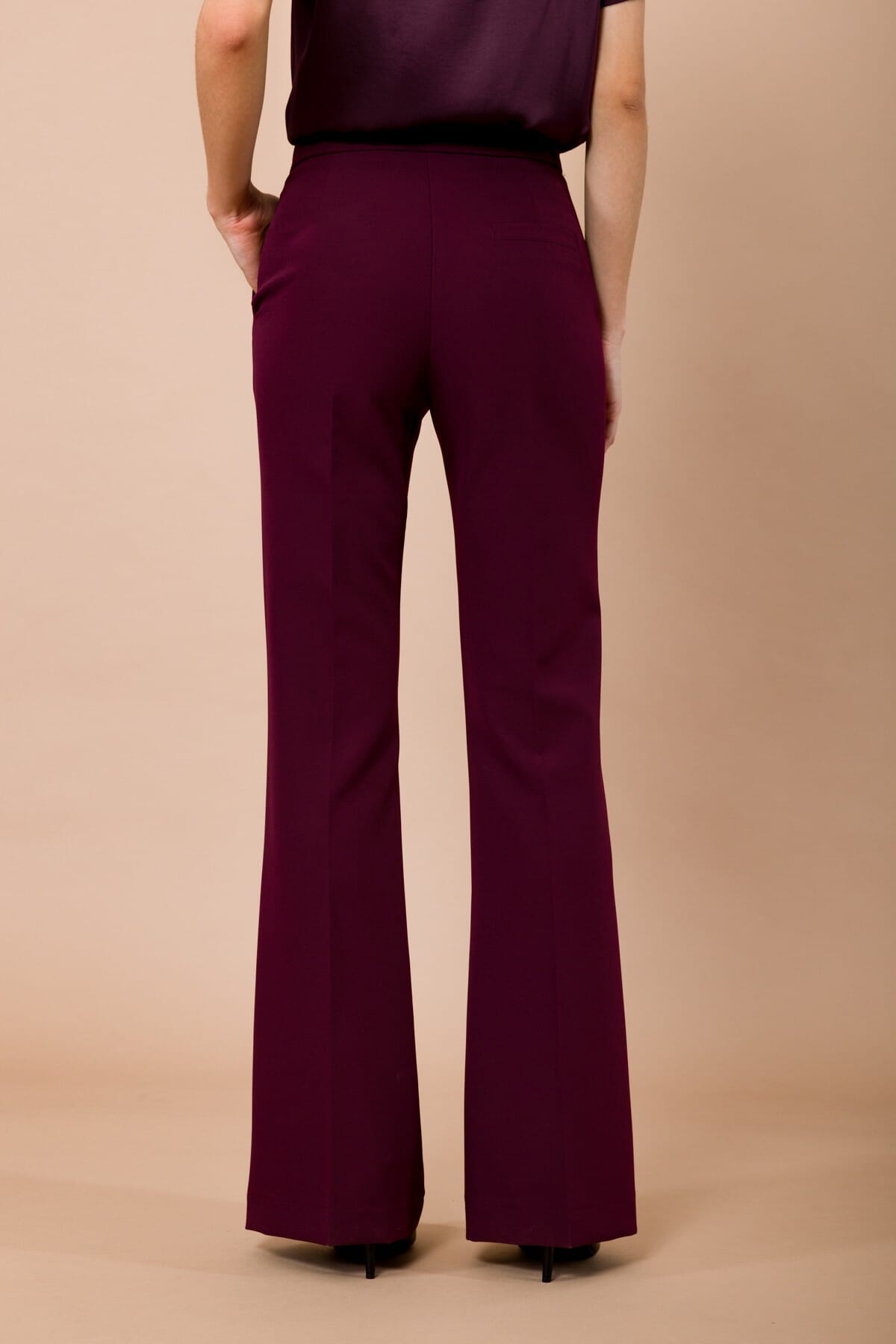 Pantalone A Zampa Con Tasche Alla Francese Maryley