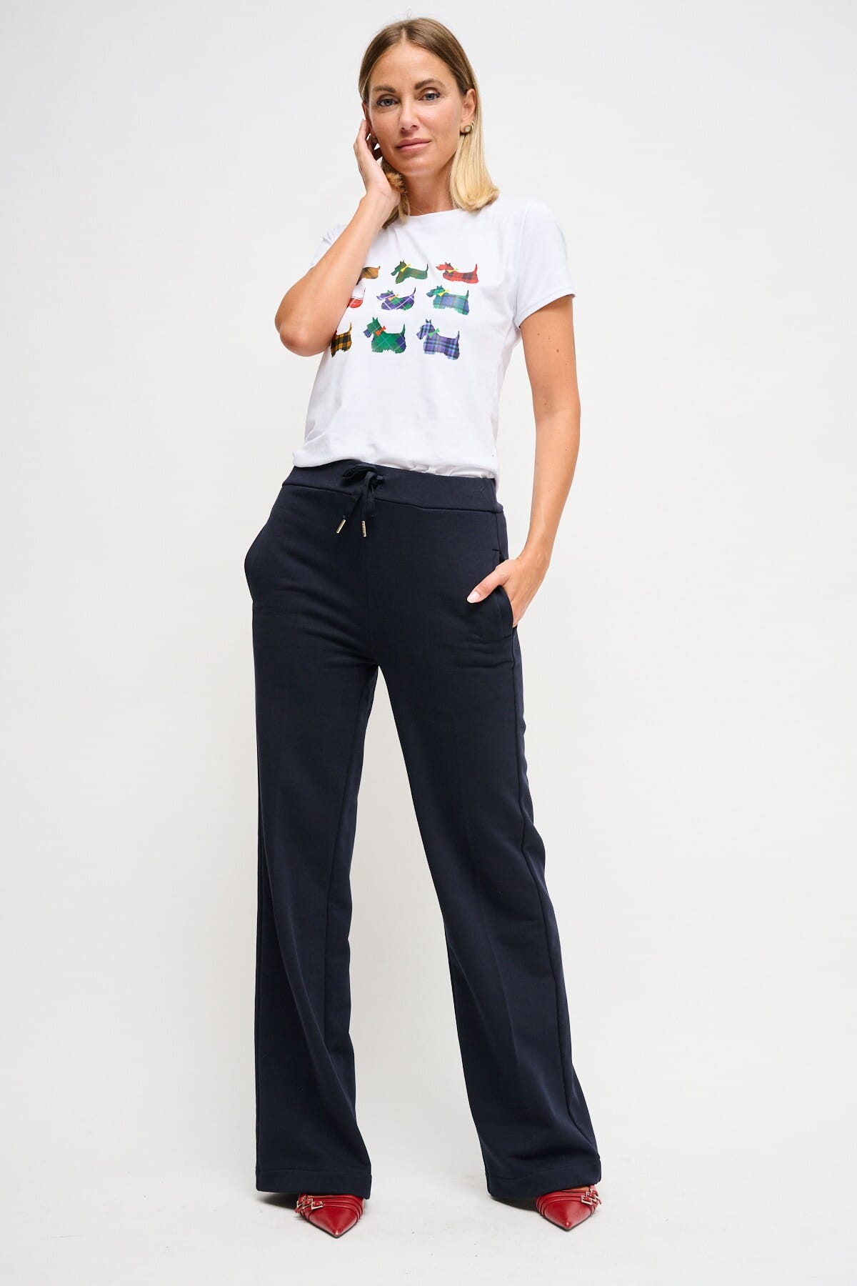 Pantalone Palazzo In Felpa Con Coulisse In Vita Maryley