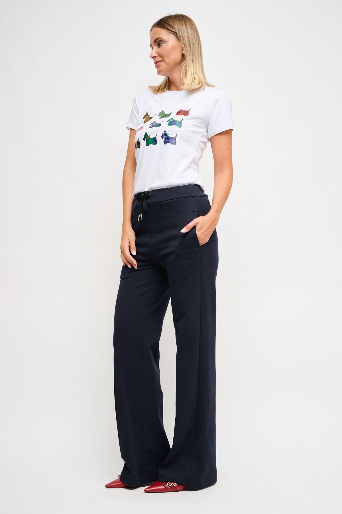 Pantalone Palazzo In Felpa Con Coulisse In Vita Maryley