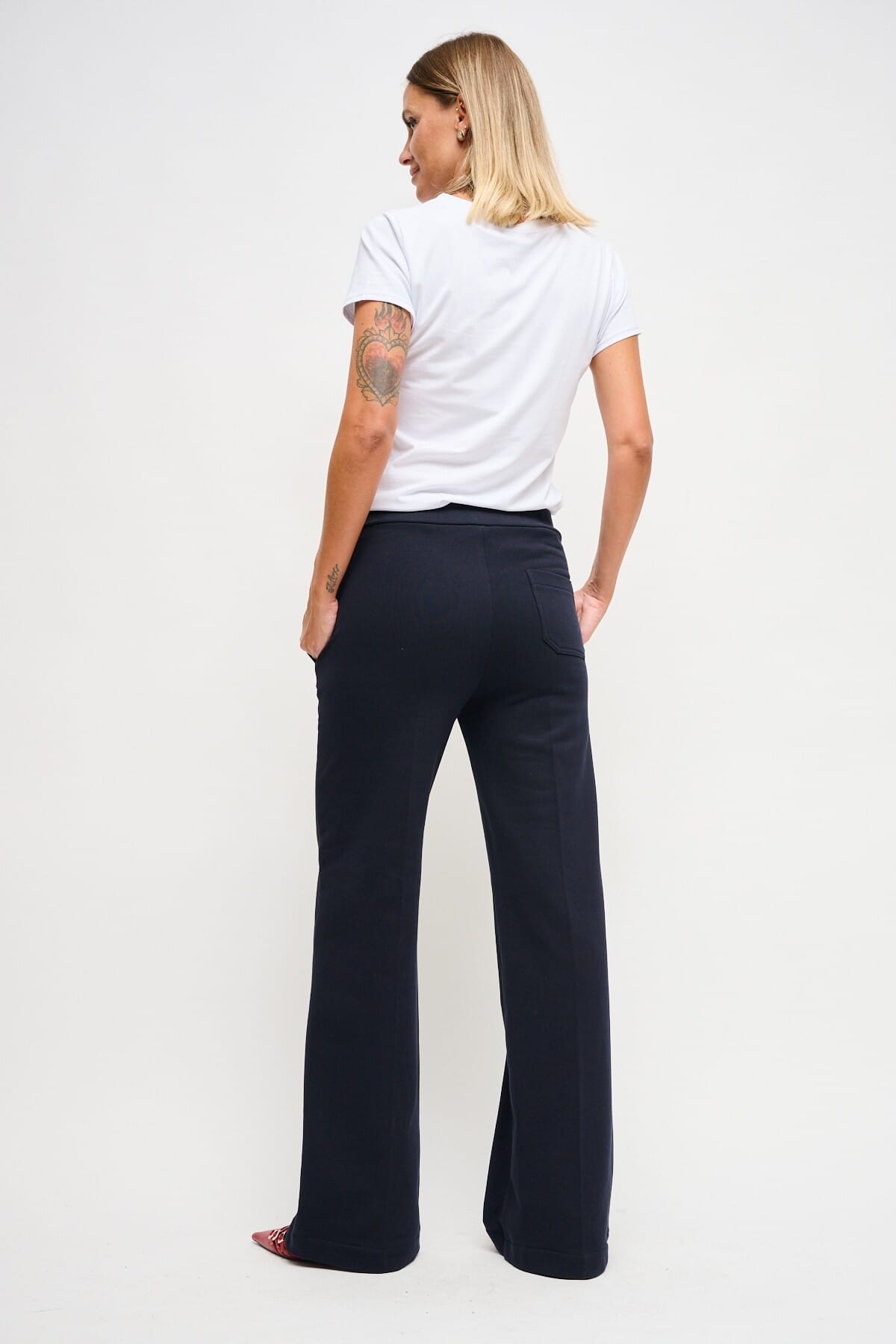 Pantalone Palazzo In Felpa Con Coulisse In Vita Maryley