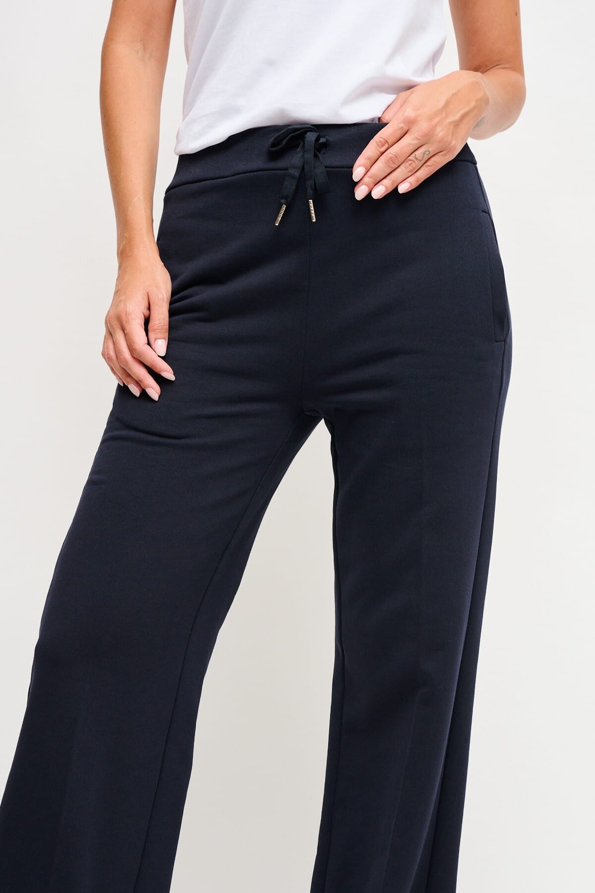 Pantalone Palazzo In Felpa Con Coulisse In Vita Maryley