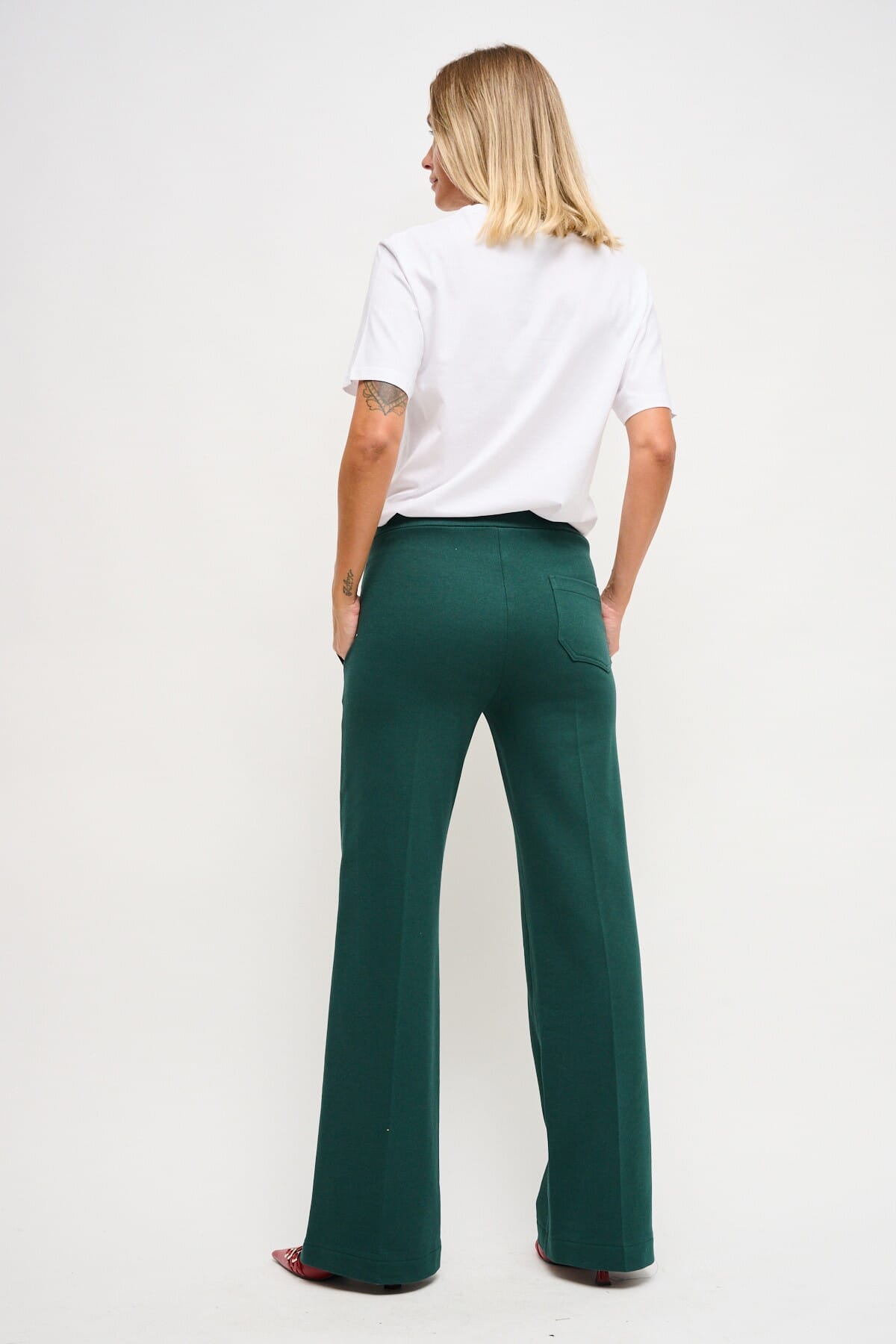 Pantalone Palazzo In Felpa Con Coulisse In Vita Maryley