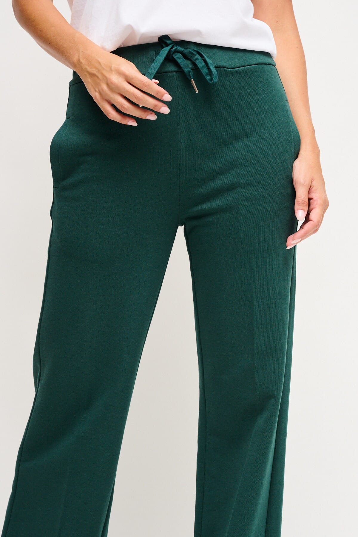 Pantalone Palazzo In Felpa Con Coulisse In Vita Maryley