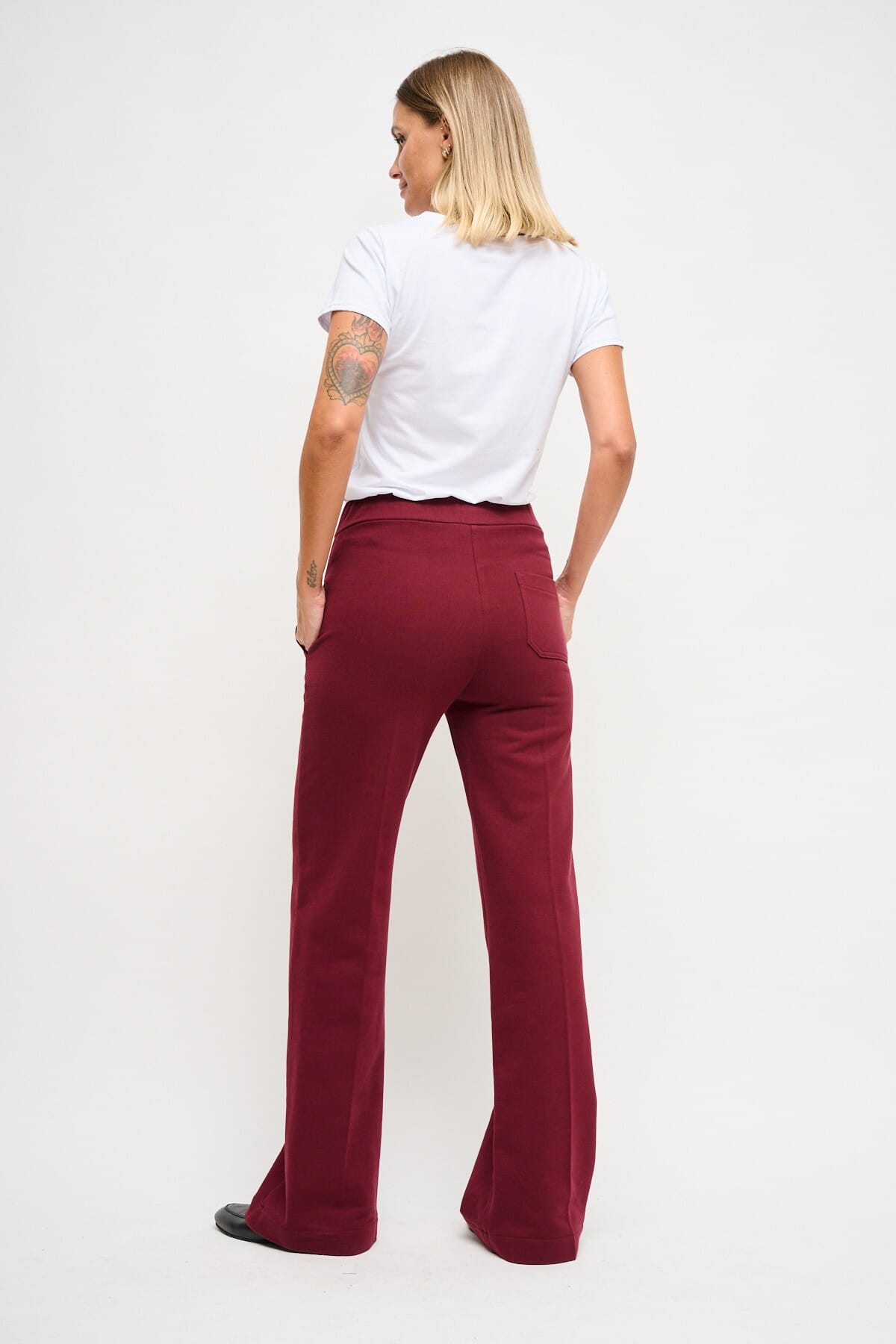 Pantalone Palazzo In Felpa Con Coulisse In Vita Maryley
