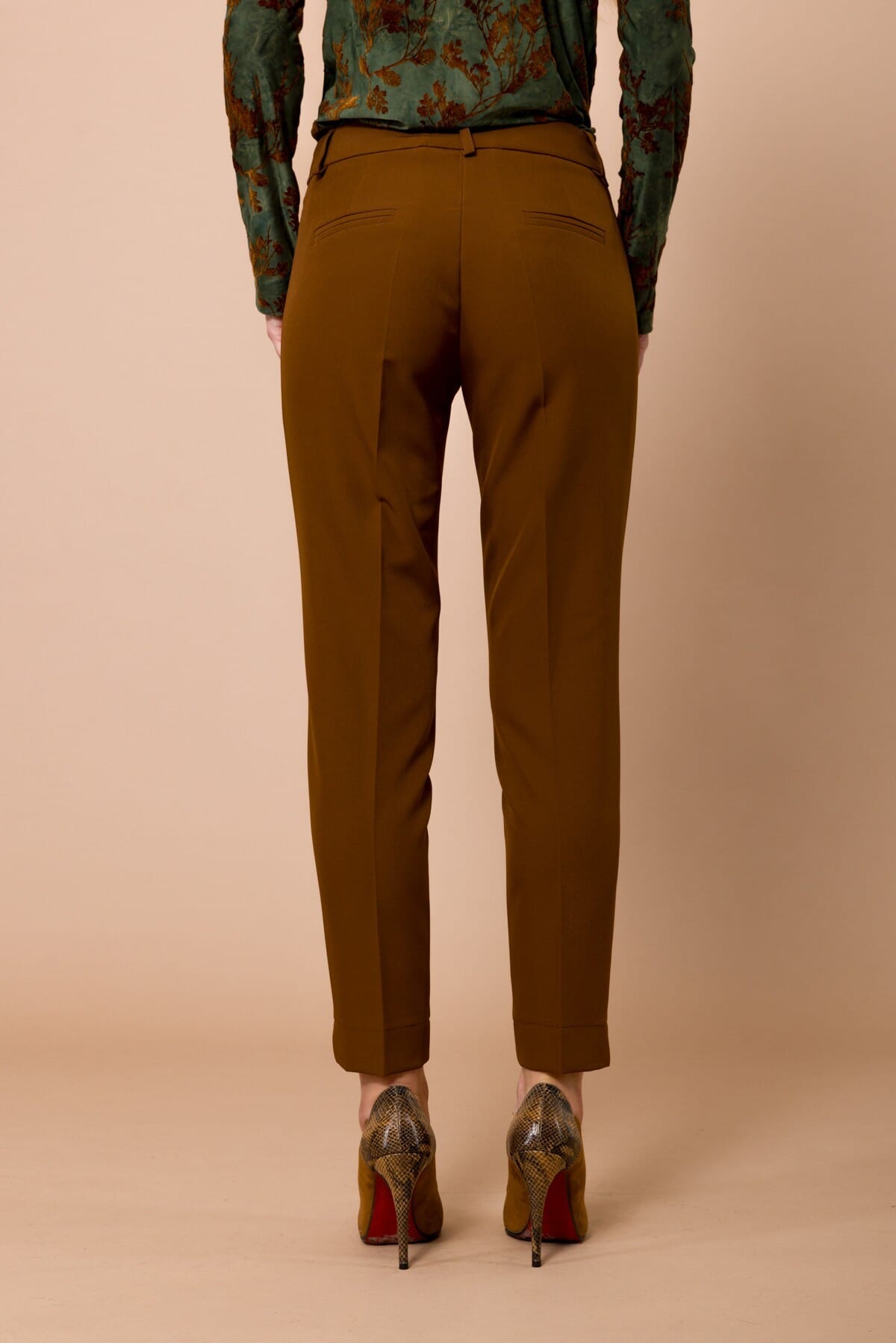 Maryley Cigarette Breeches with Bottom Slit