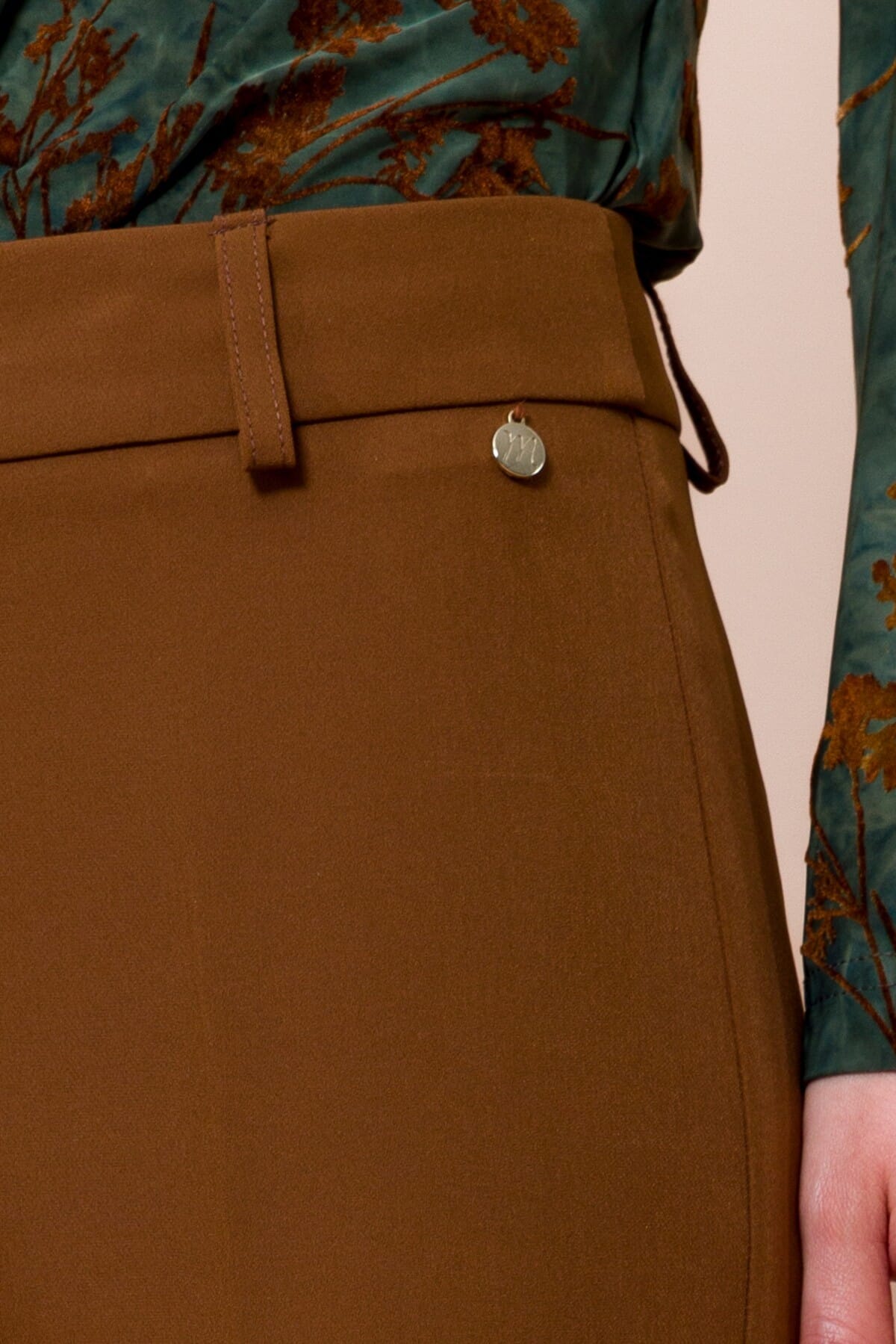 Maryley Cigarette Breeches with Bottom Slit