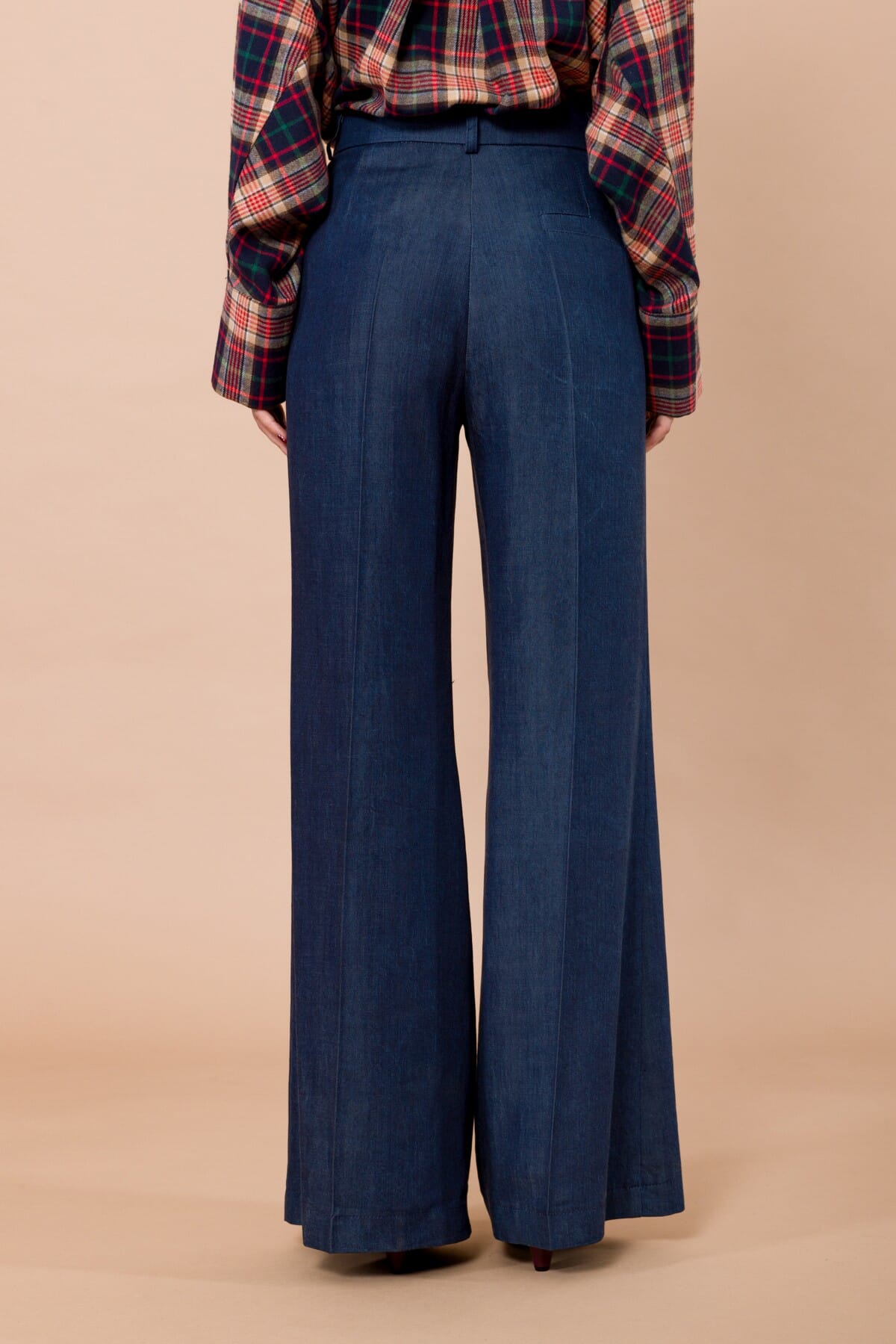 Pantalone Palazzo Con Cintura Uomo Interna Maryley