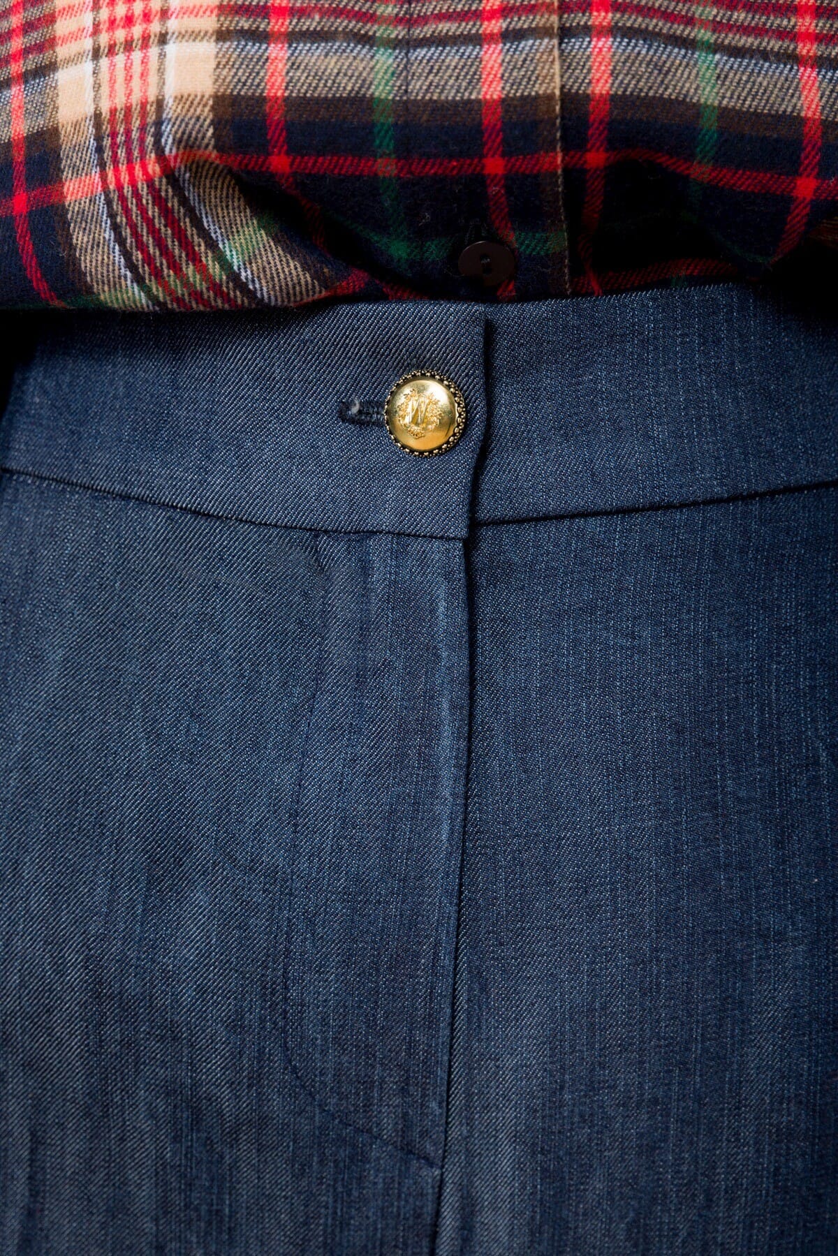 Pantalone Palazzo Con Cintura Uomo Interna Maryley