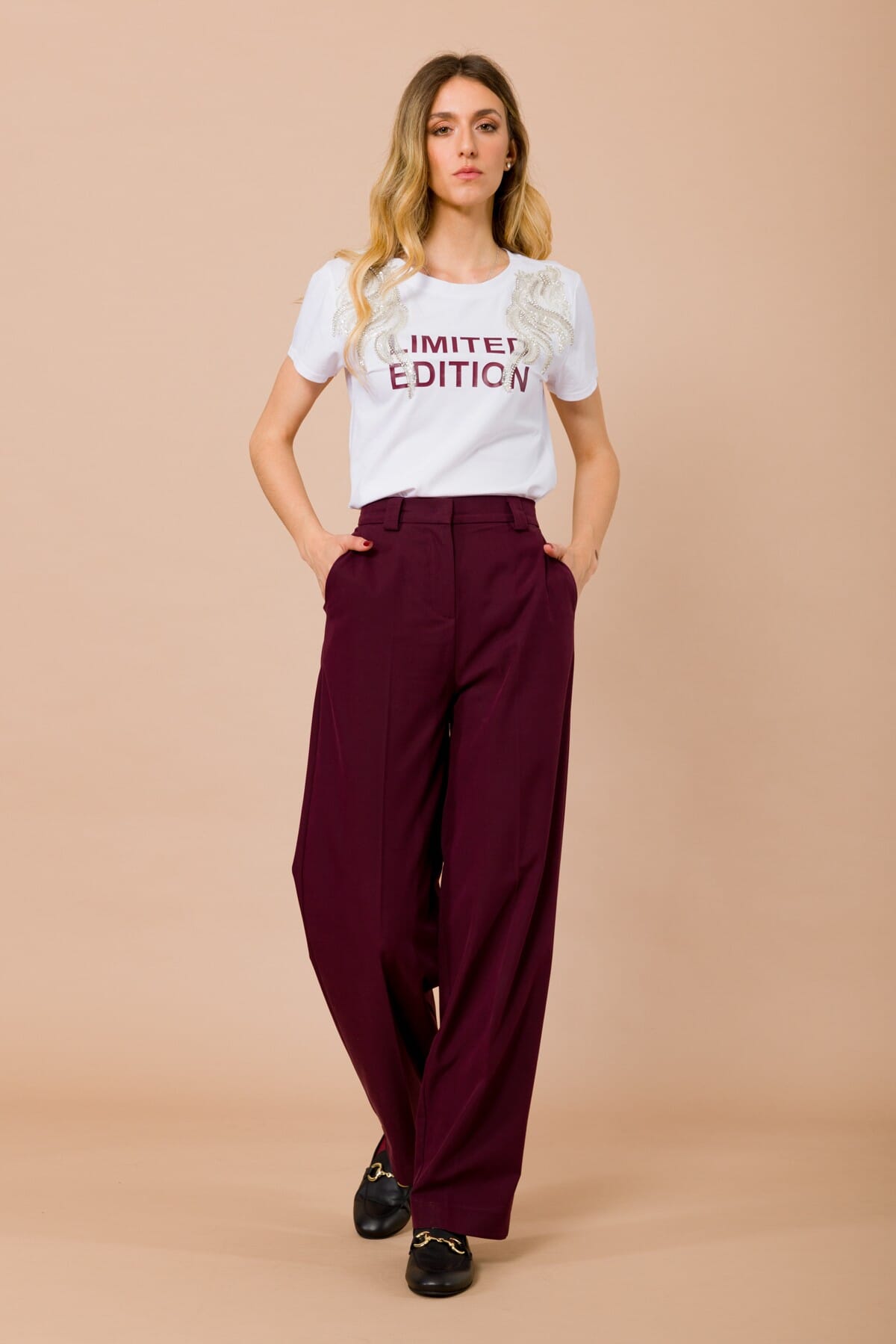 Pantalone Dritto Con Passanti Maryley