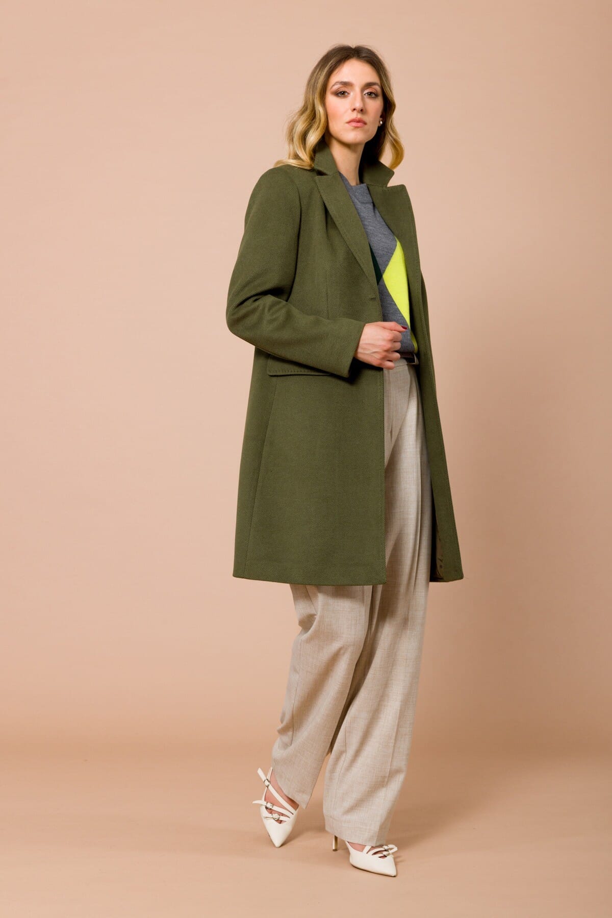 Pantalone Dritto Con Cintura In Vita Maryley