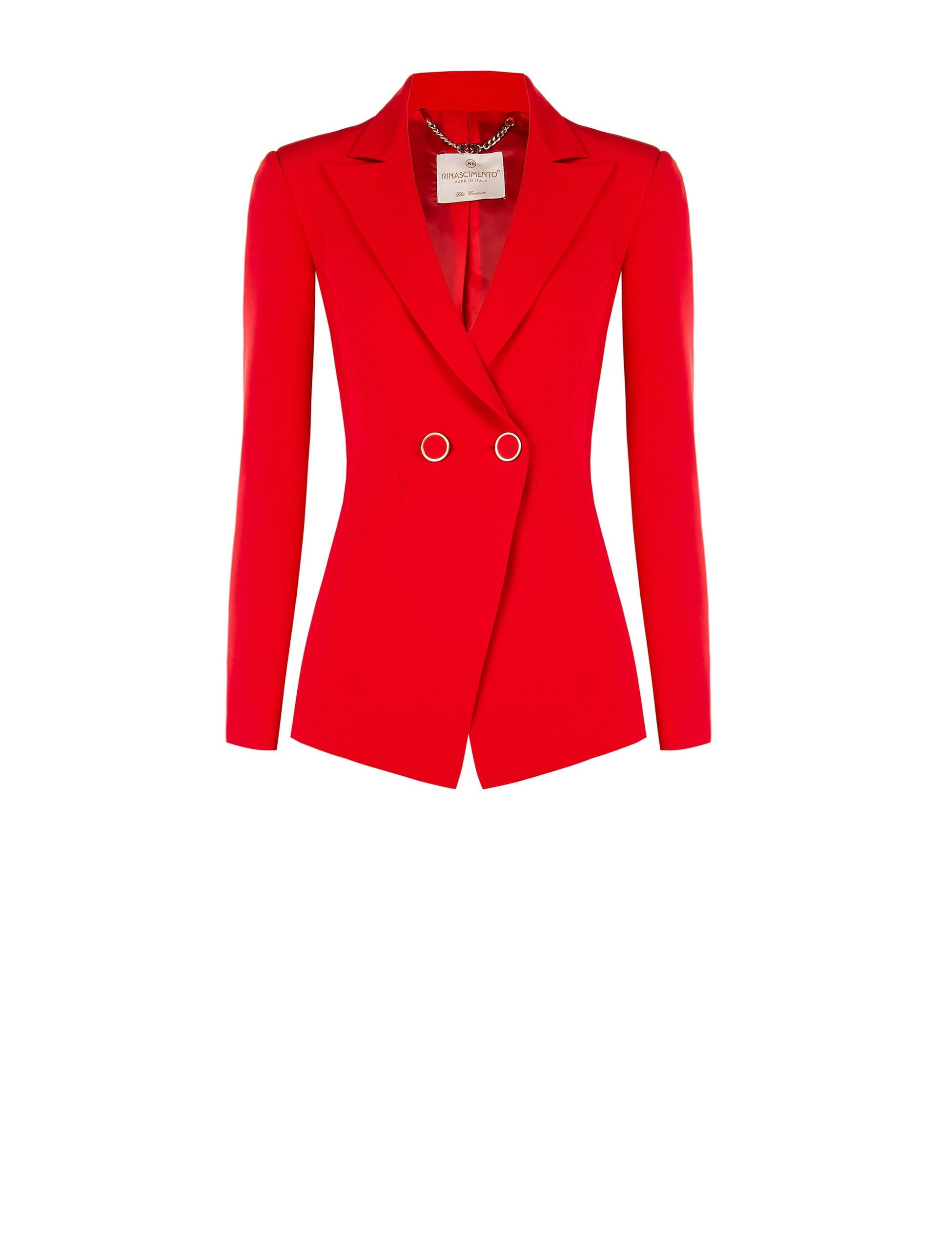 Giacca Blazer Sfiancata In Tessuto Tecnico Rinascimento