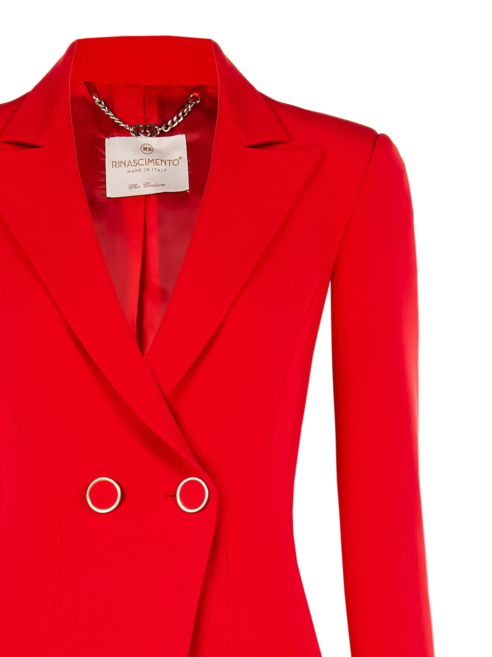 Giacca Blazer Sfiancata In Tessuto Tecnico Rinascimento