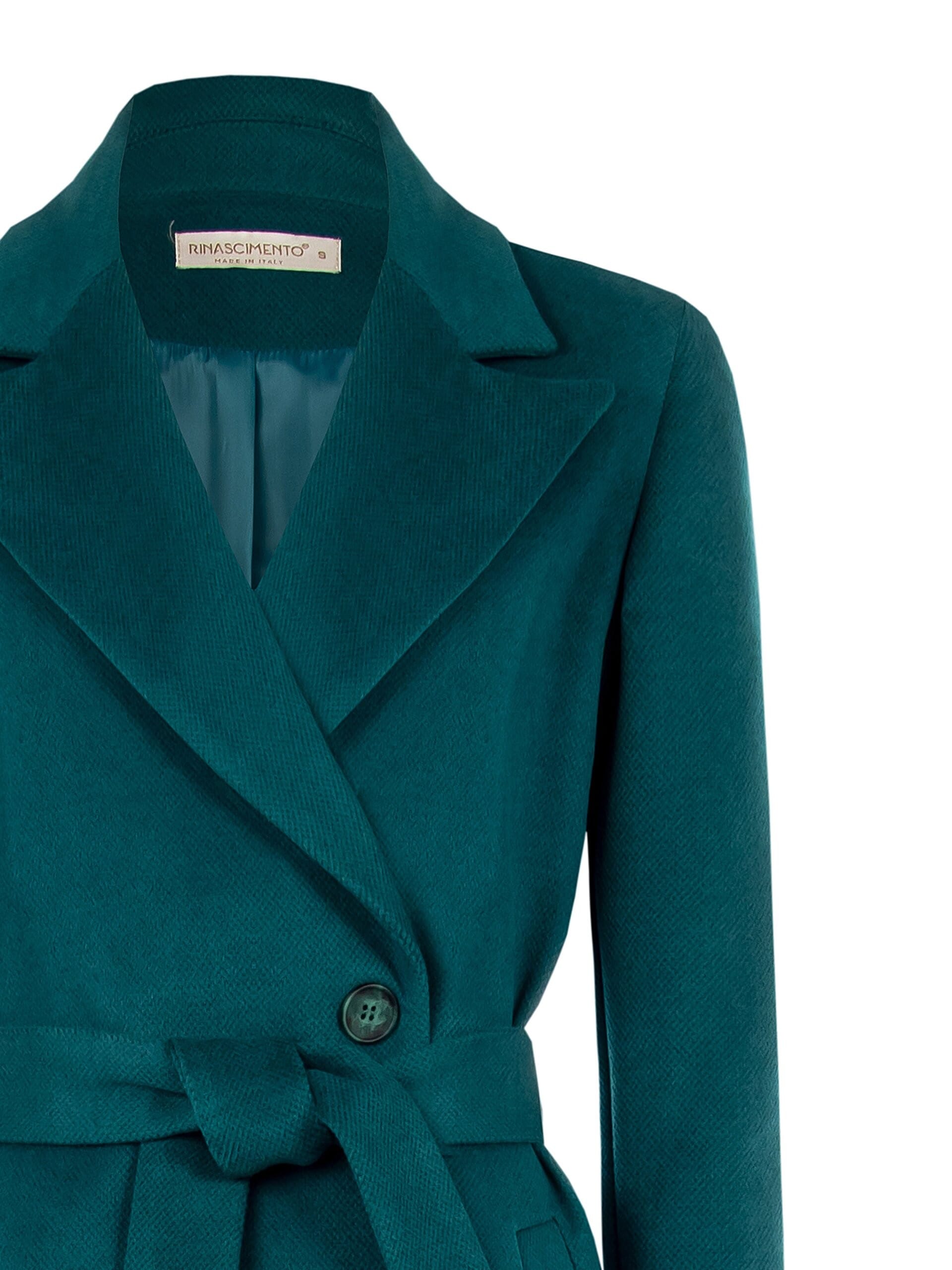 Manteau long en velours avec ceinture coordonnée Rinascimento