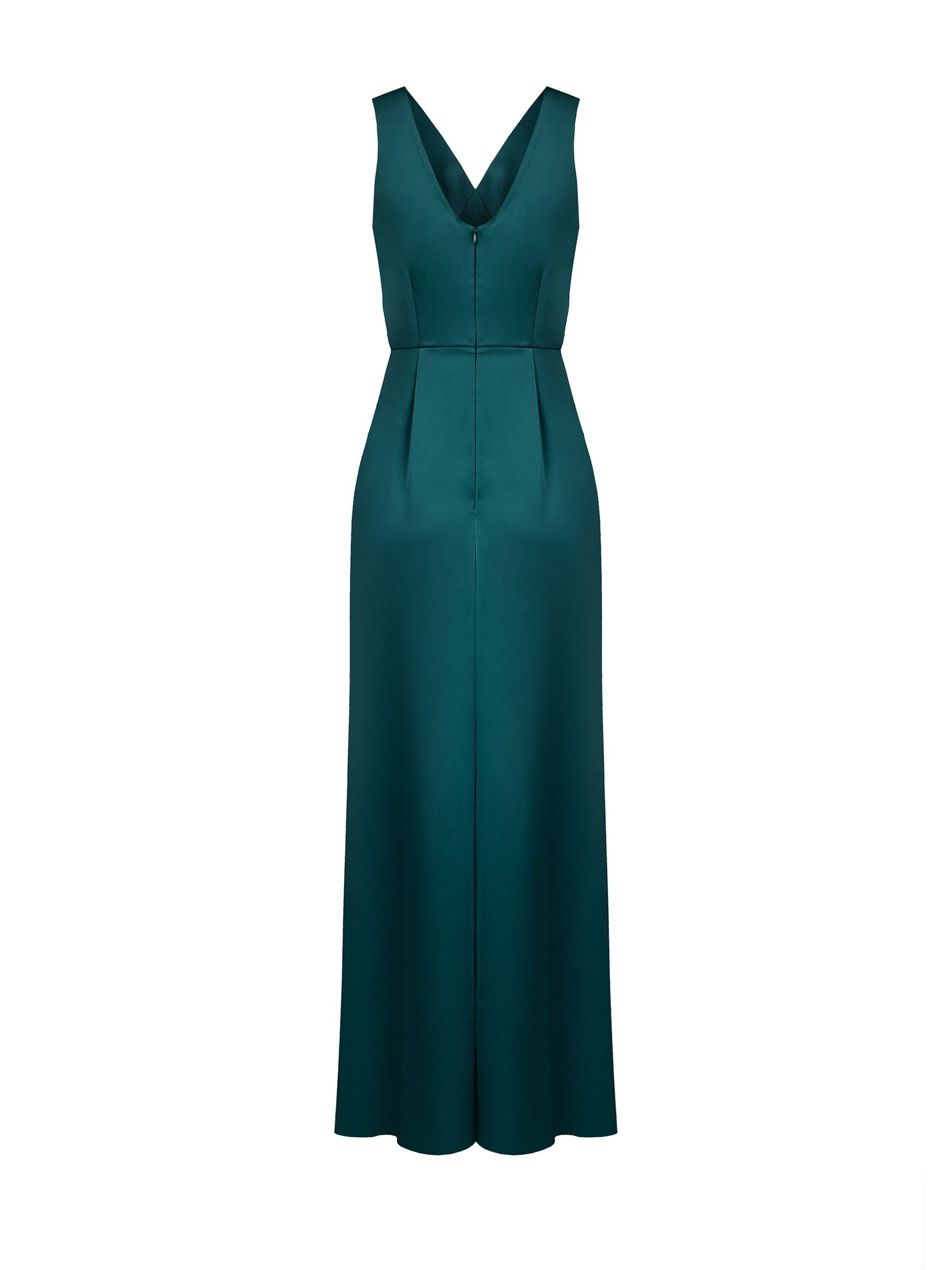 Rinascimento - Robe longue en satin à col V croisé