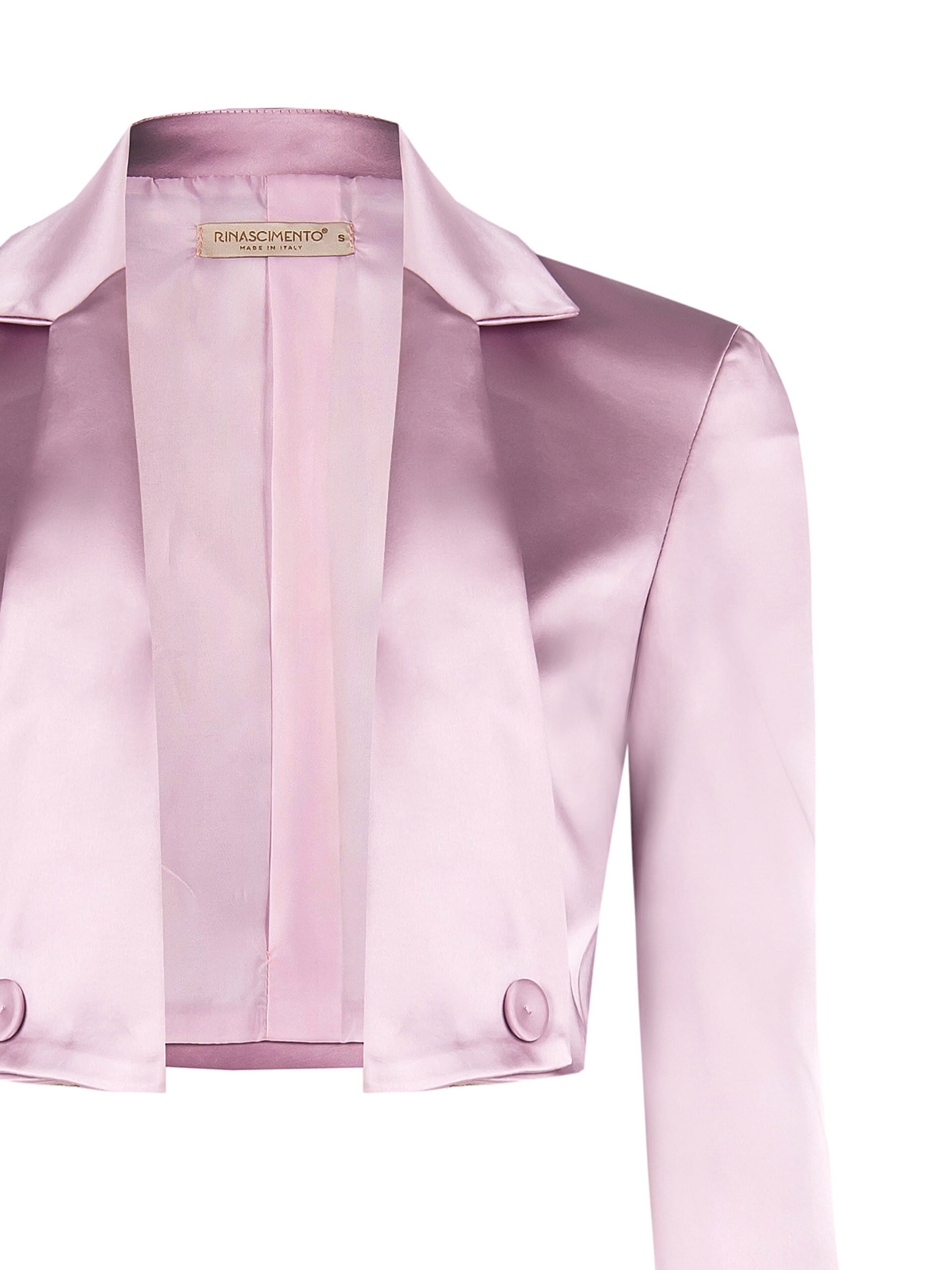 Boléro ouvert en satin avec bretelles Rinascimento