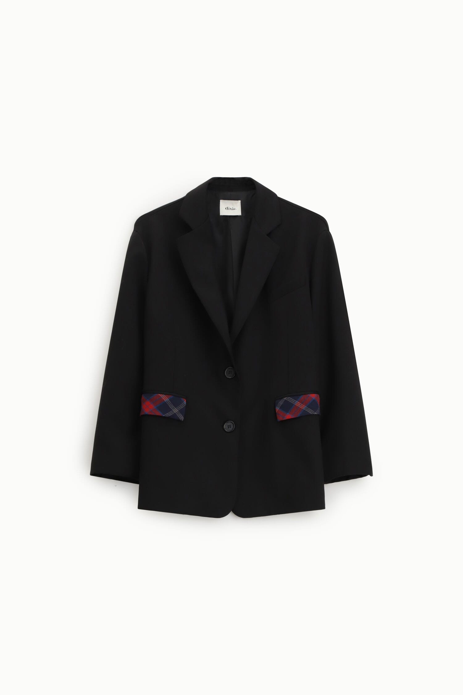 Blazer Con Tasche Fantasia A Quadri E Chiusura A Bottone Dixie