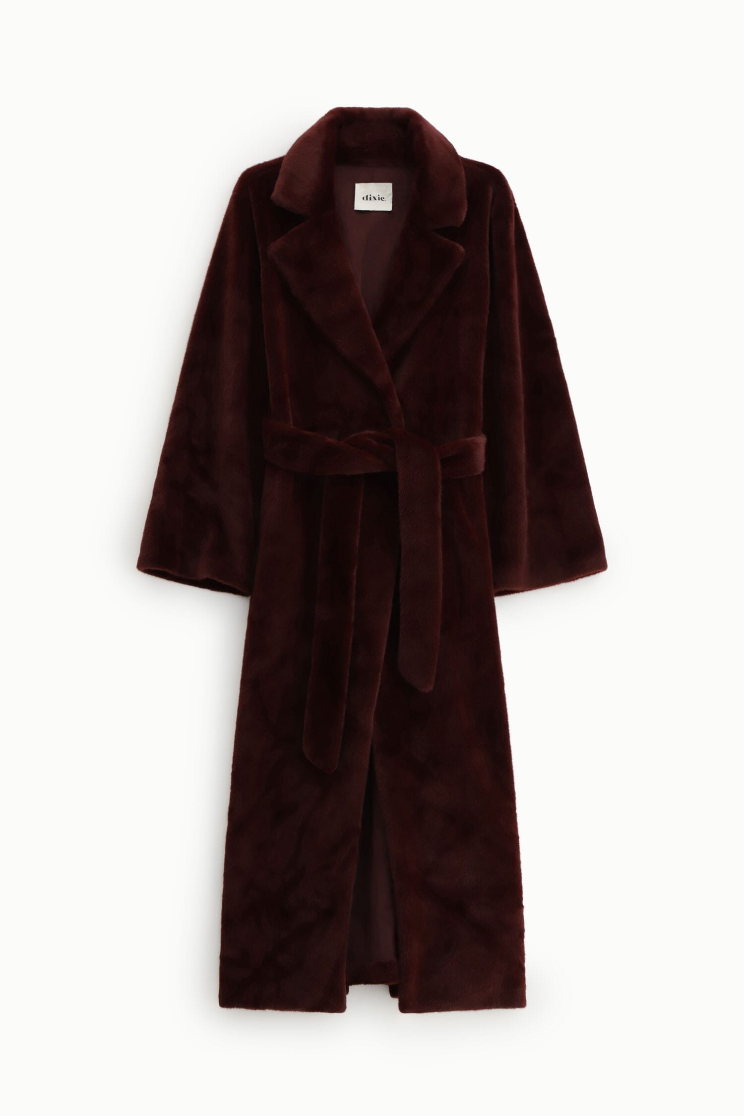 Cappotto Lungo Con Cintura E Revers Classico Dixie