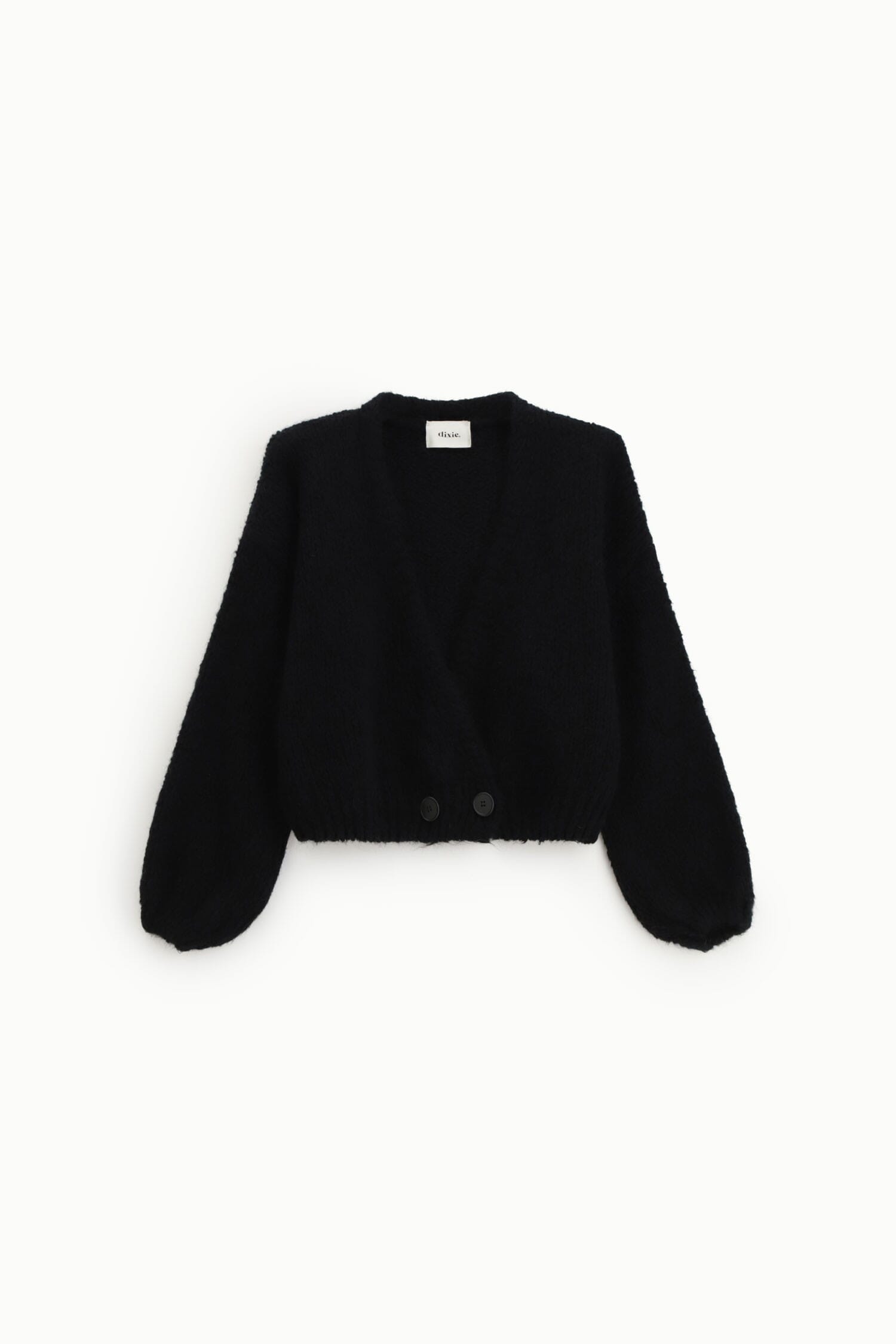 Cardigan court à manches larges et boutons Dixie