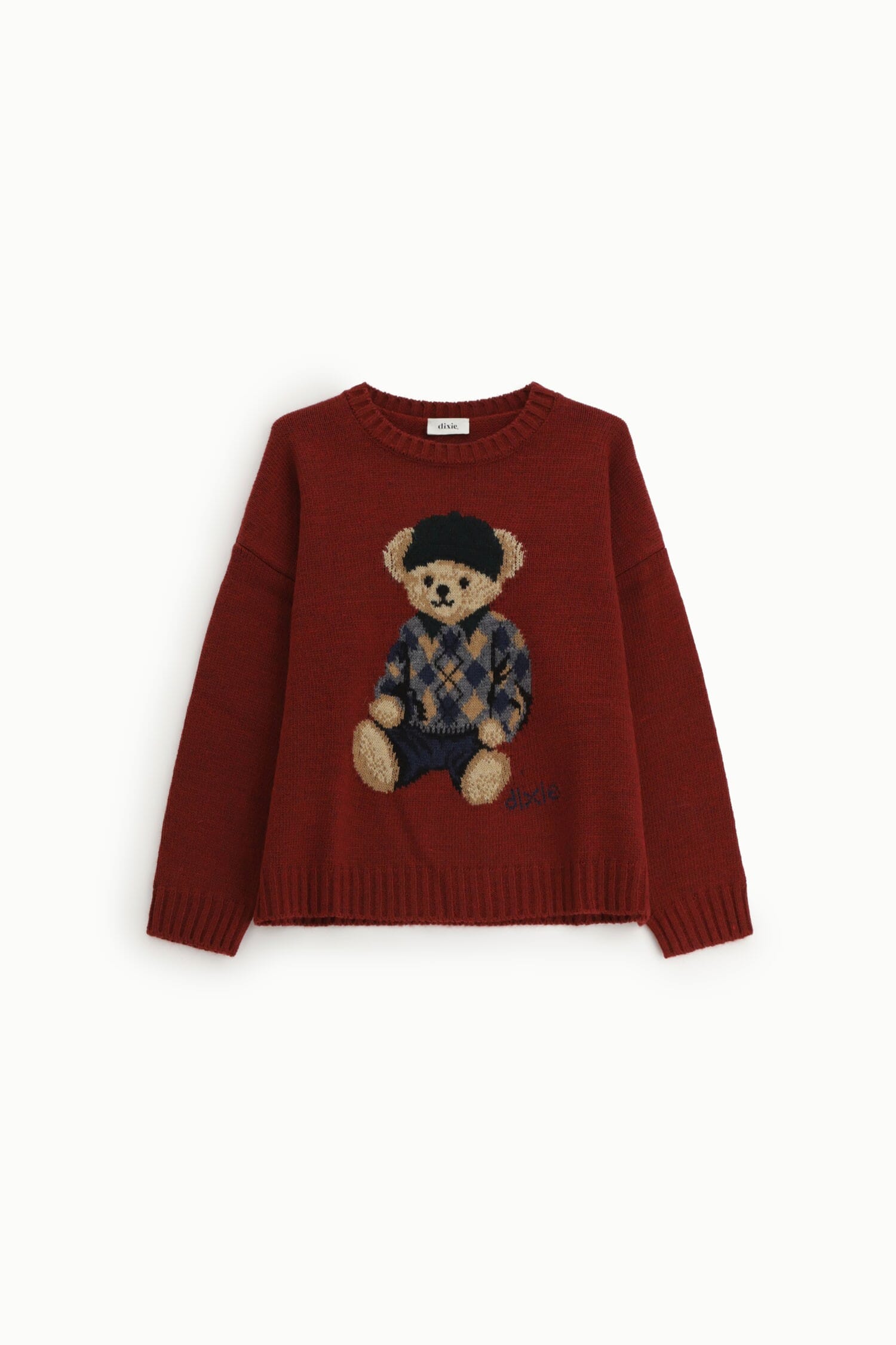 Maglione Girocollo Con Motivo Orsetto Stampato Dixie