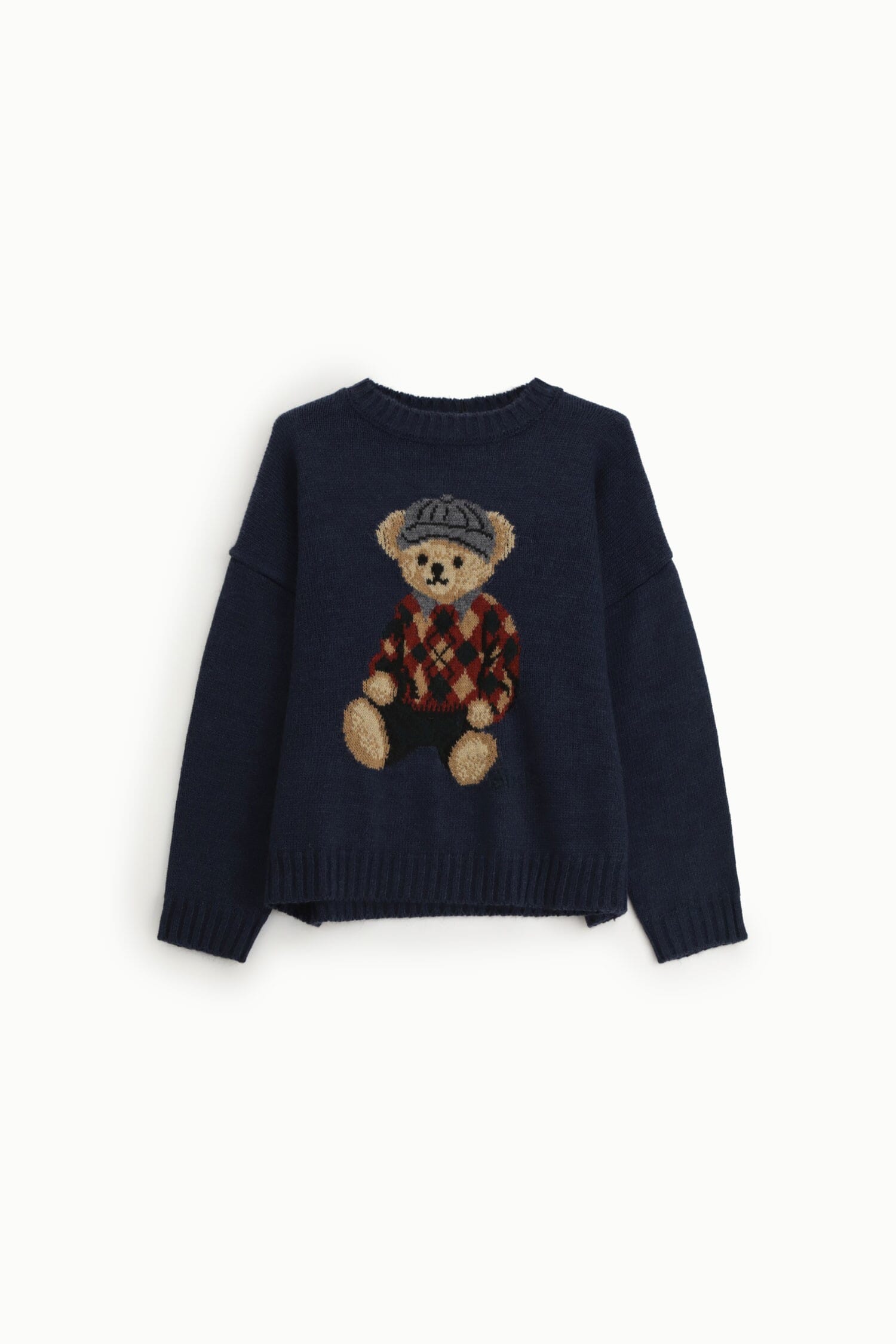 Maglione Girocollo Con Motivo Orsetto Stampato Dixie