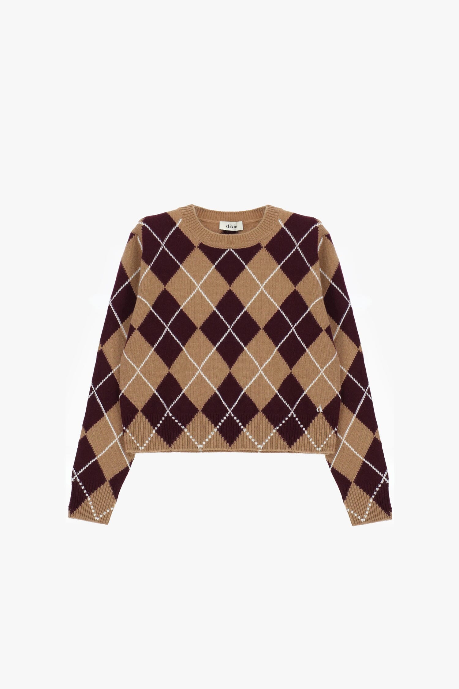 Maglione Girocollo Con Motivo Argyle E Fit Regolare Dixie