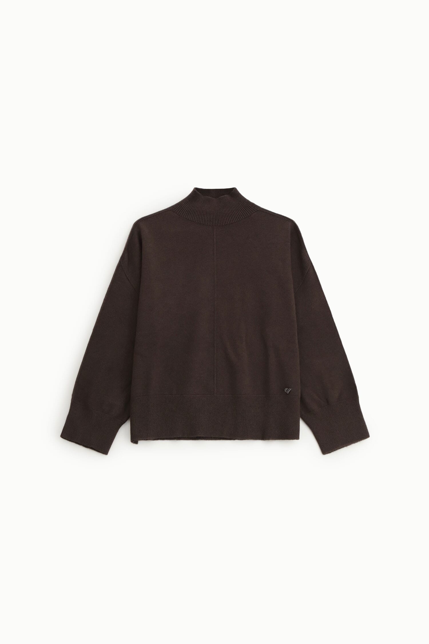 Maglia Dolcevita Con Maniche Ampie E Bordo A Costine Dixie