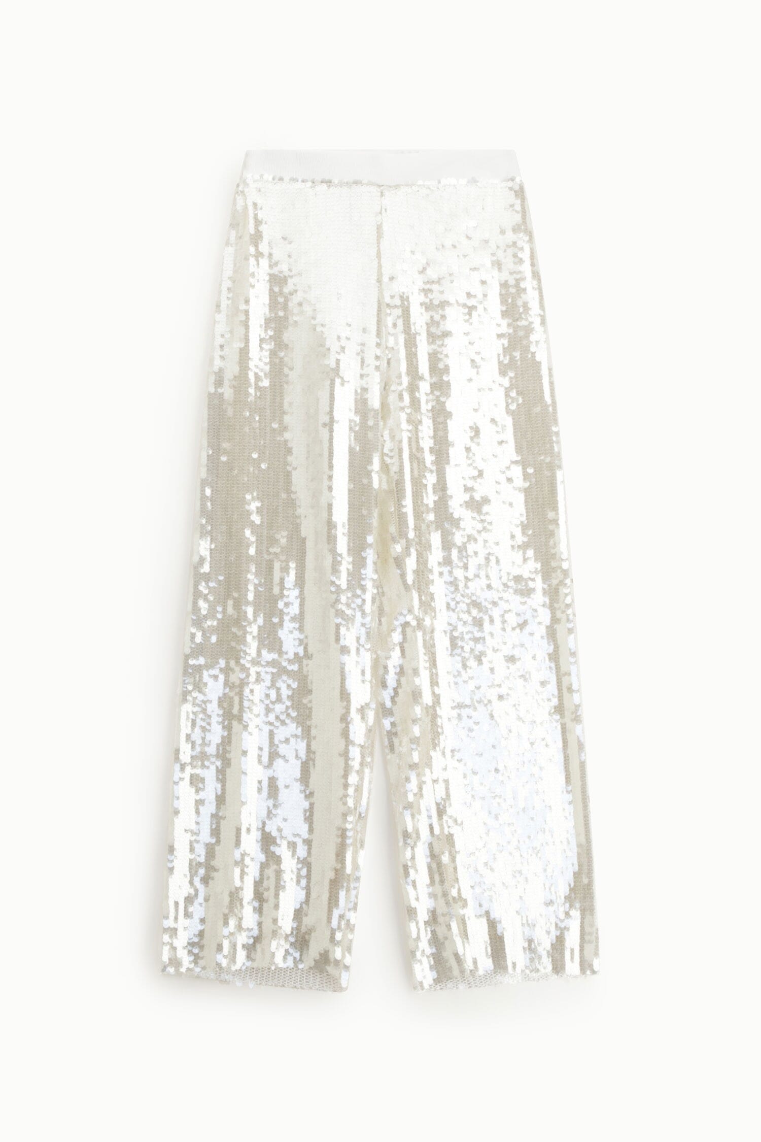 Pantaloni Palazzo A Vita Alta Con Paillettes Dixie