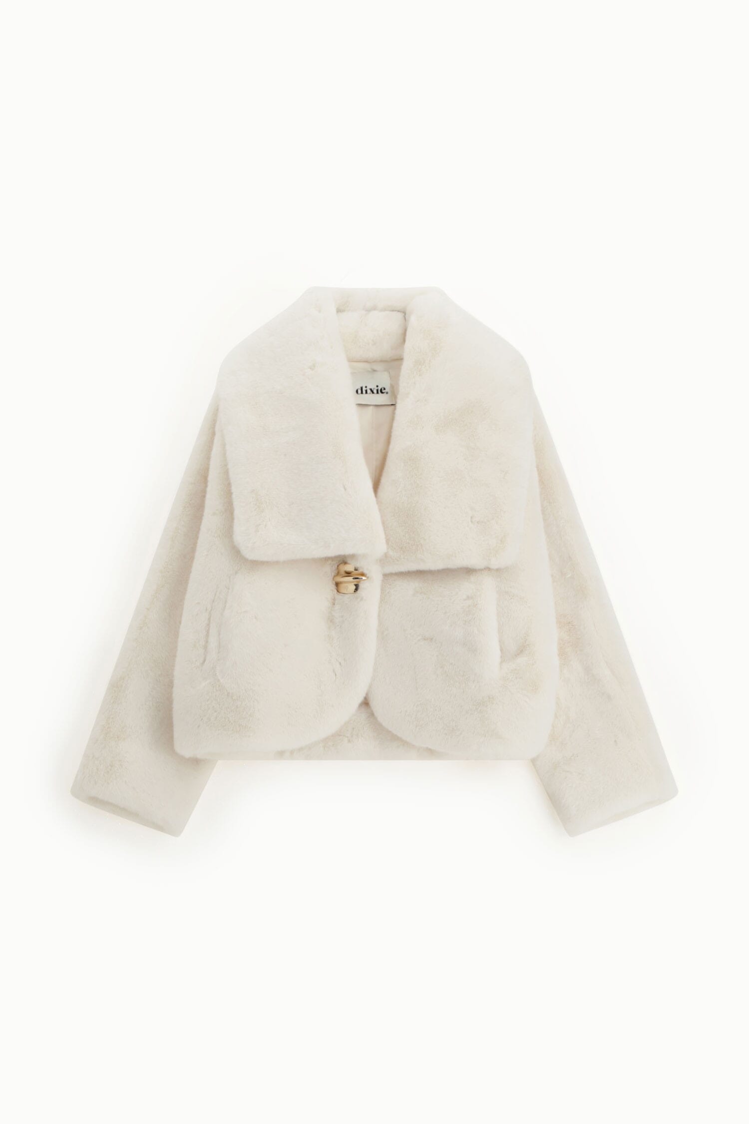 Ecofur Corta Con Collo Maxi E Chiusura Gioiello Dixie