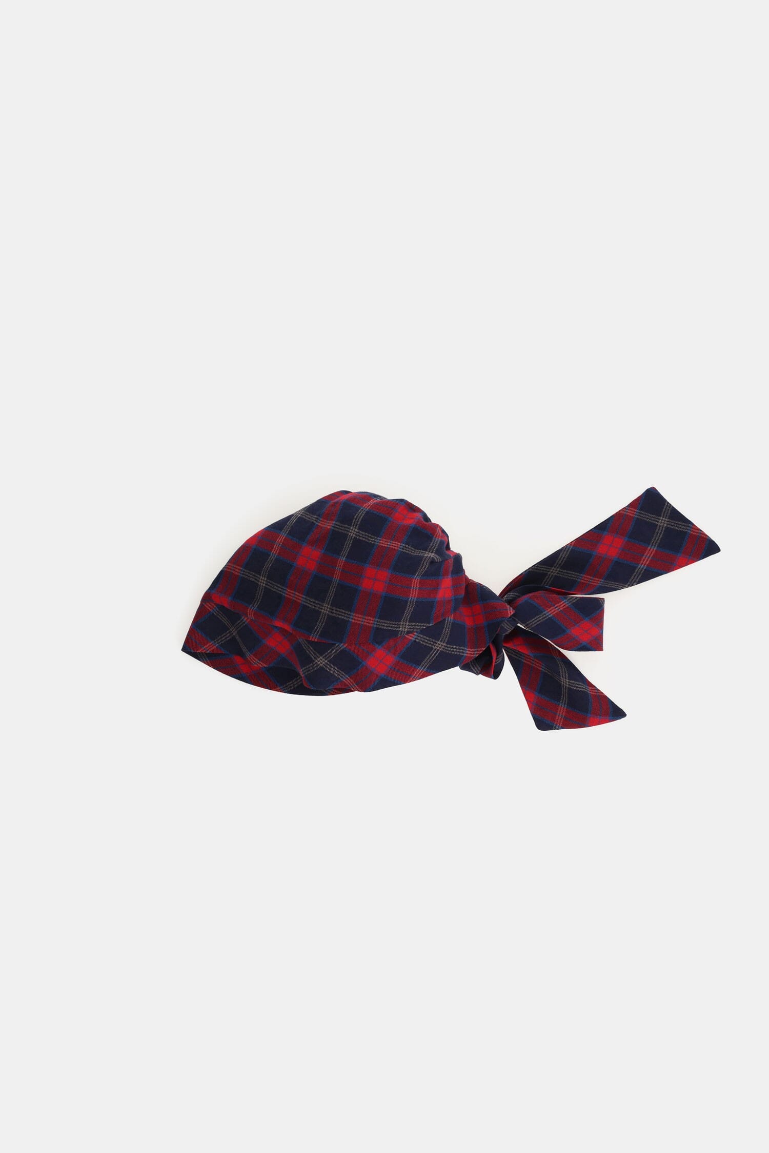 Bandana noué à motif écossais avec nœud Dixie