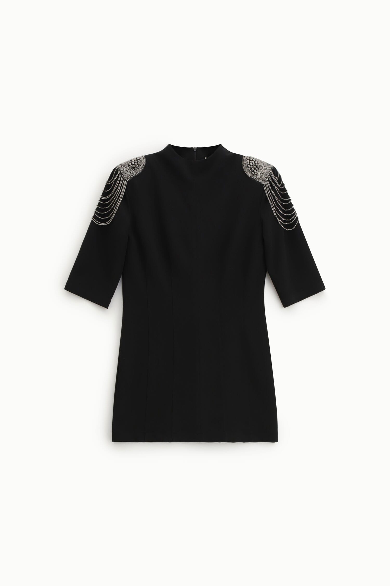 Abito Corto Con Spalline Gioiello Applicate Dixie