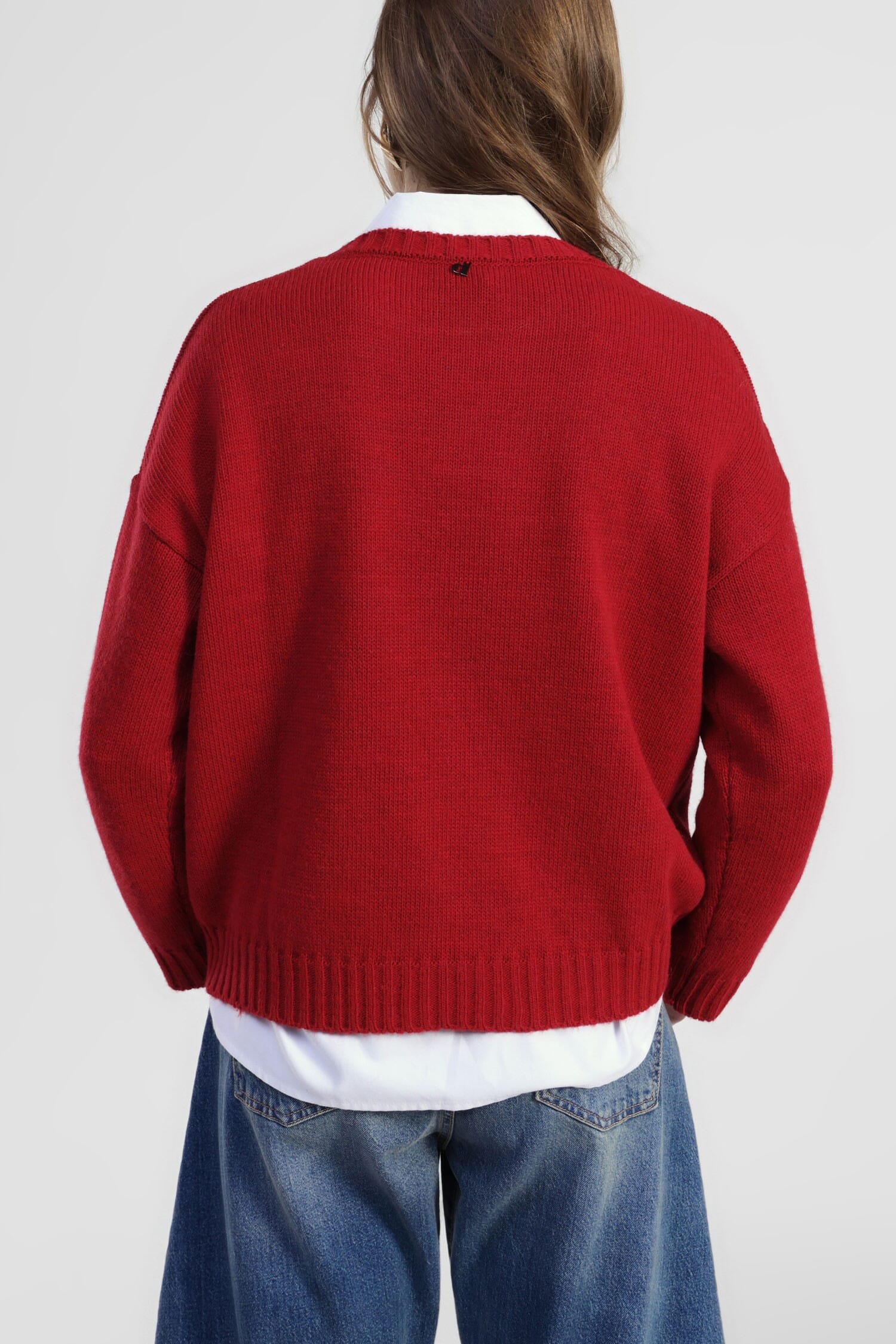 Maglione Girocollo Stampa Fiocco E Pois Dixie