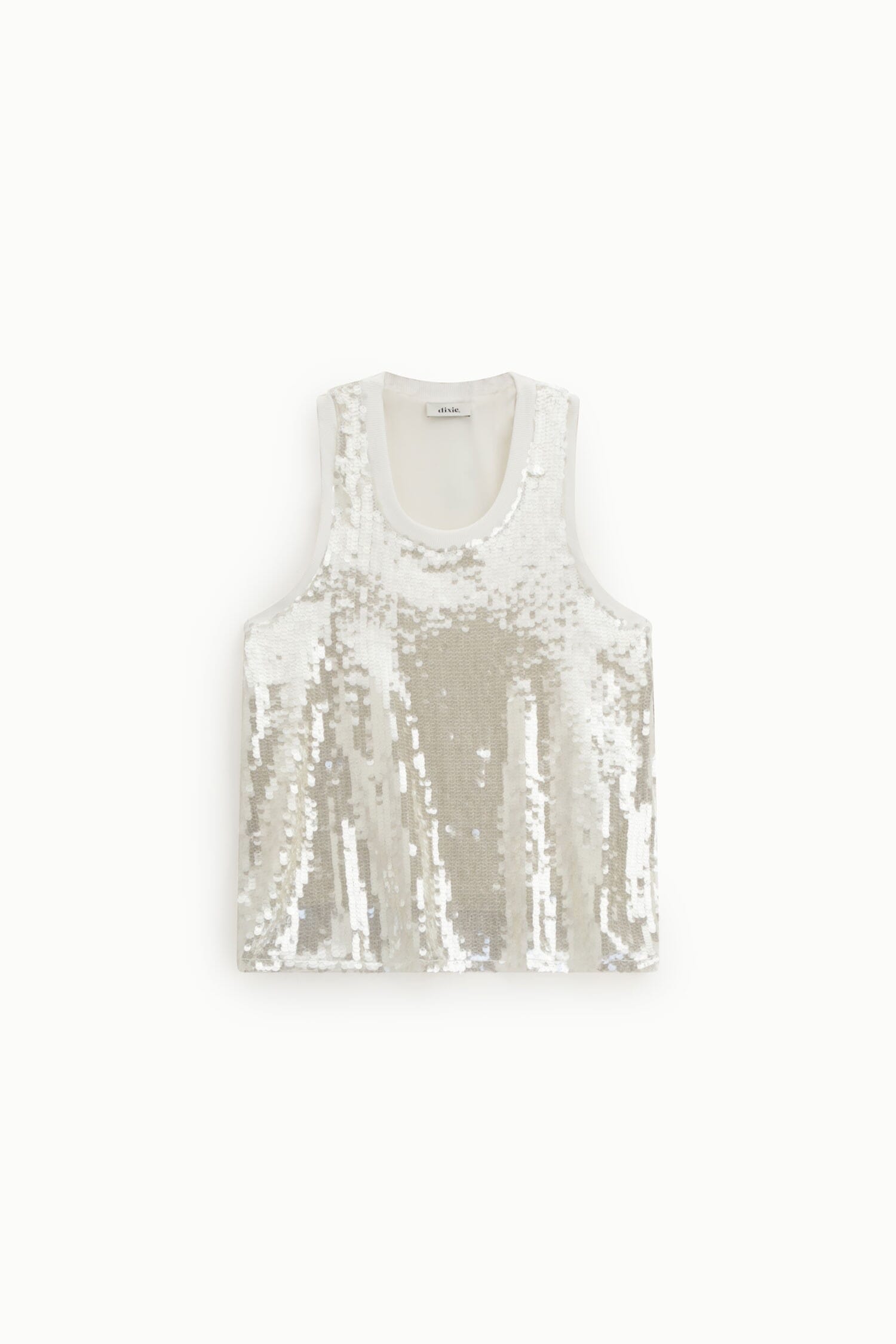 Top Con Paillettes E Scollo Rotondo Dixie