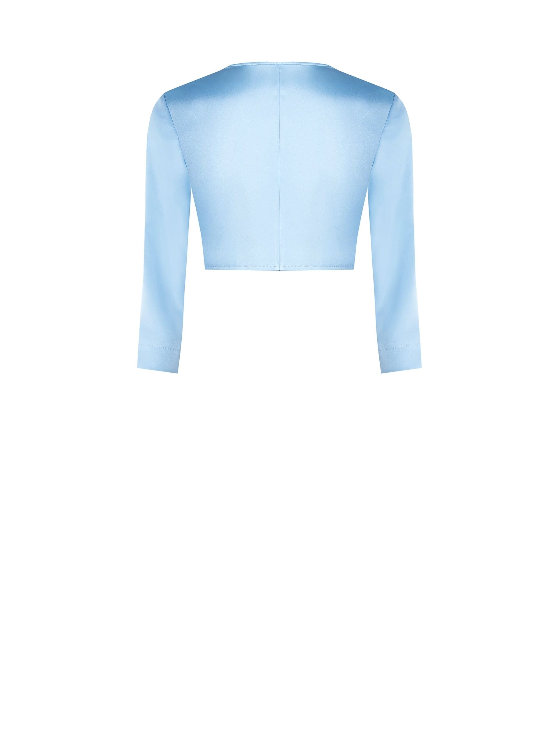 Boléro à bretelles ouvert en satin Rinascimento