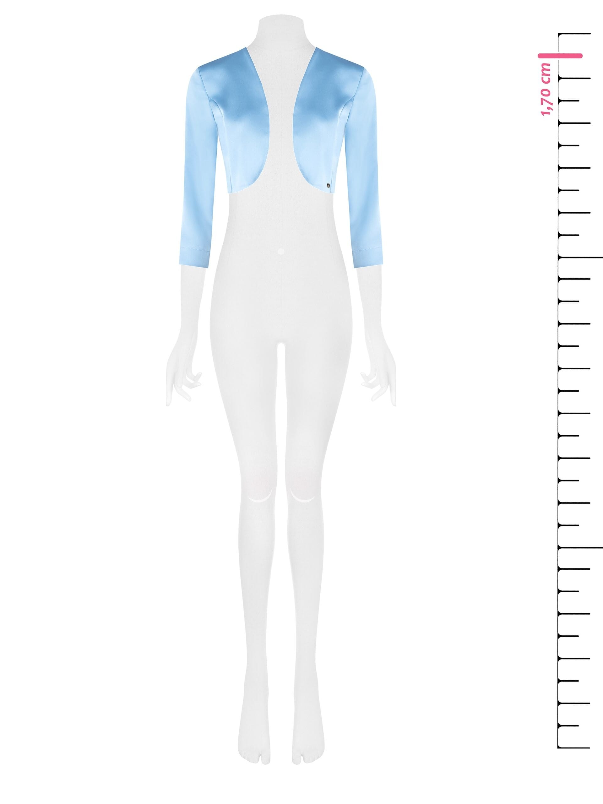 Boléro à bretelles ouvert en satin Rinascimento