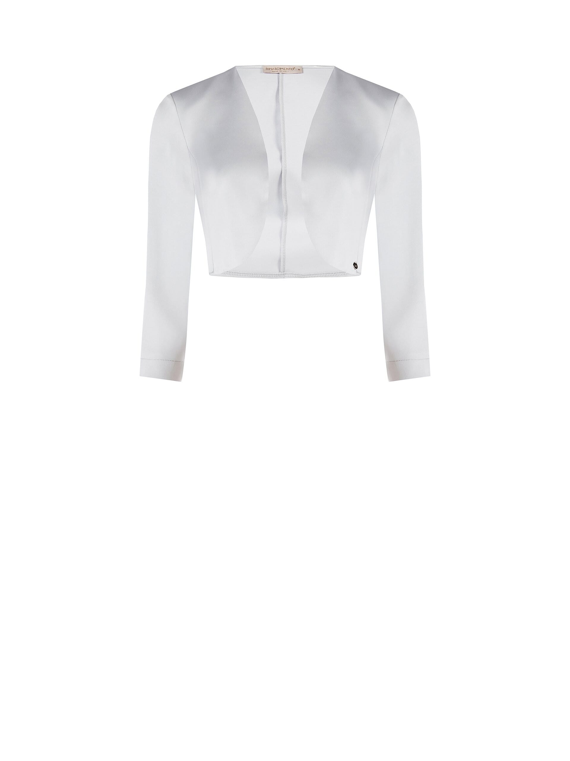 Boléro à bretelles ouvert en satin Rinascimento