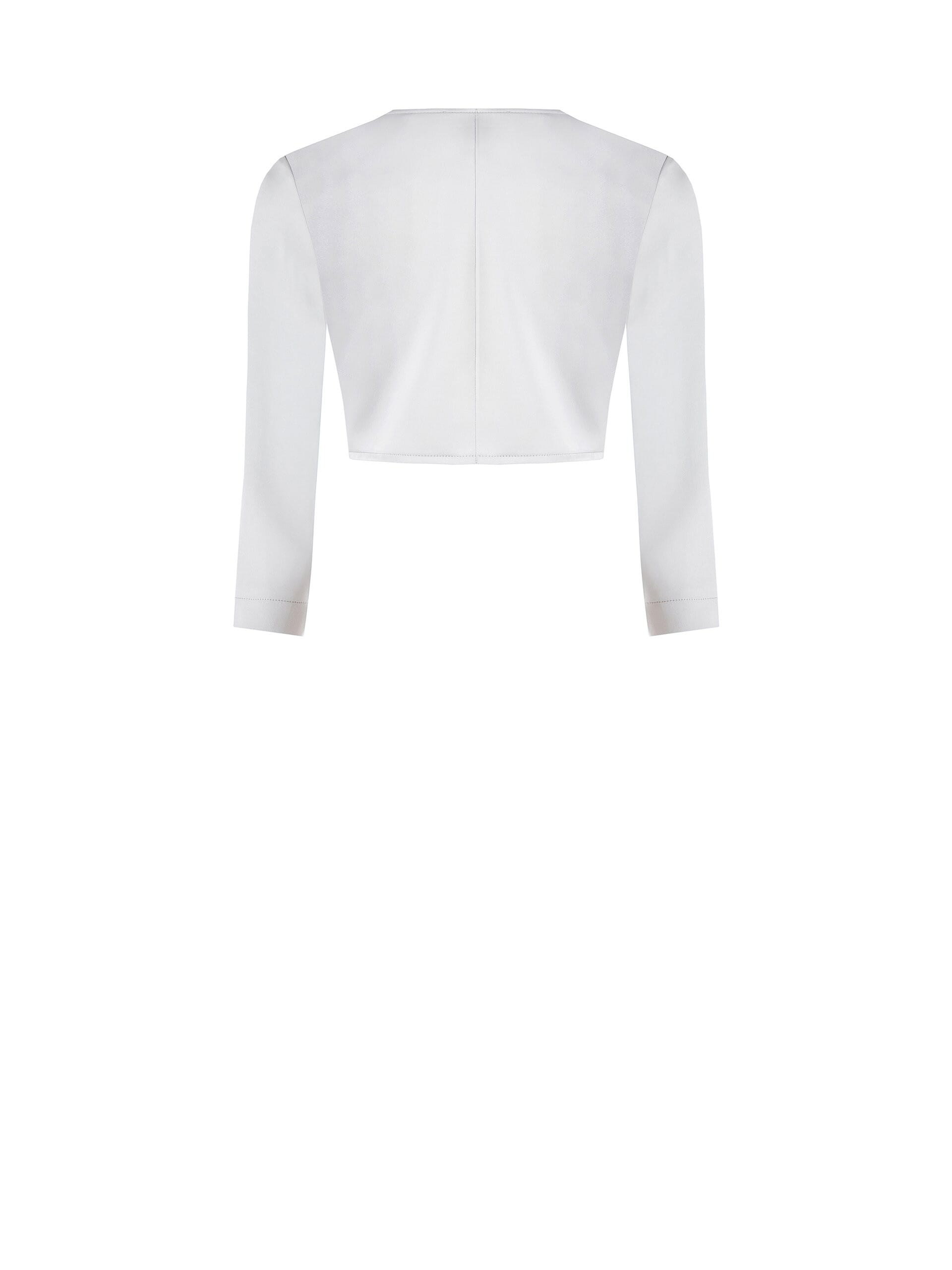 Boléro à bretelles ouvert en satin Rinascimento