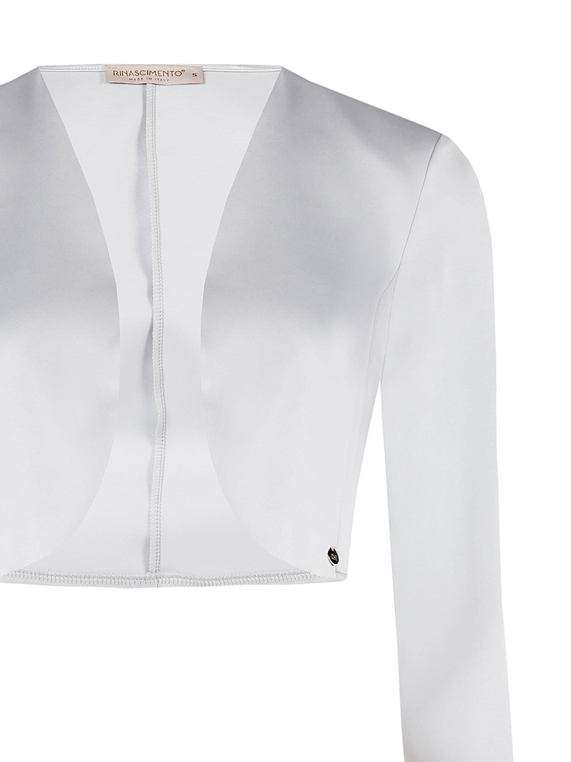 Boléro à bretelles ouvert en satin Rinascimento