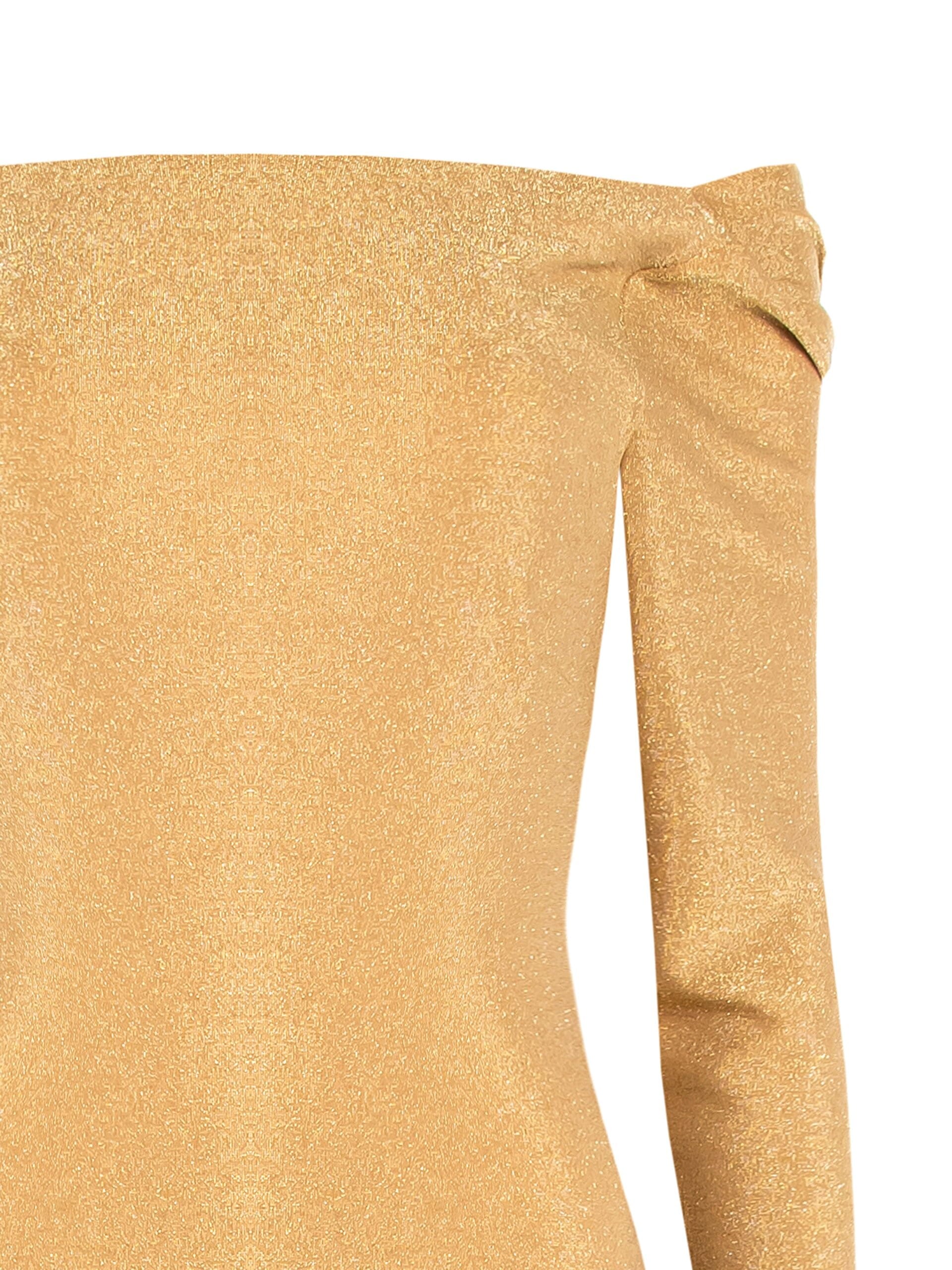 Abito Lungo In Lurex Con Scollo Ad Anello Dietro Rinascimento