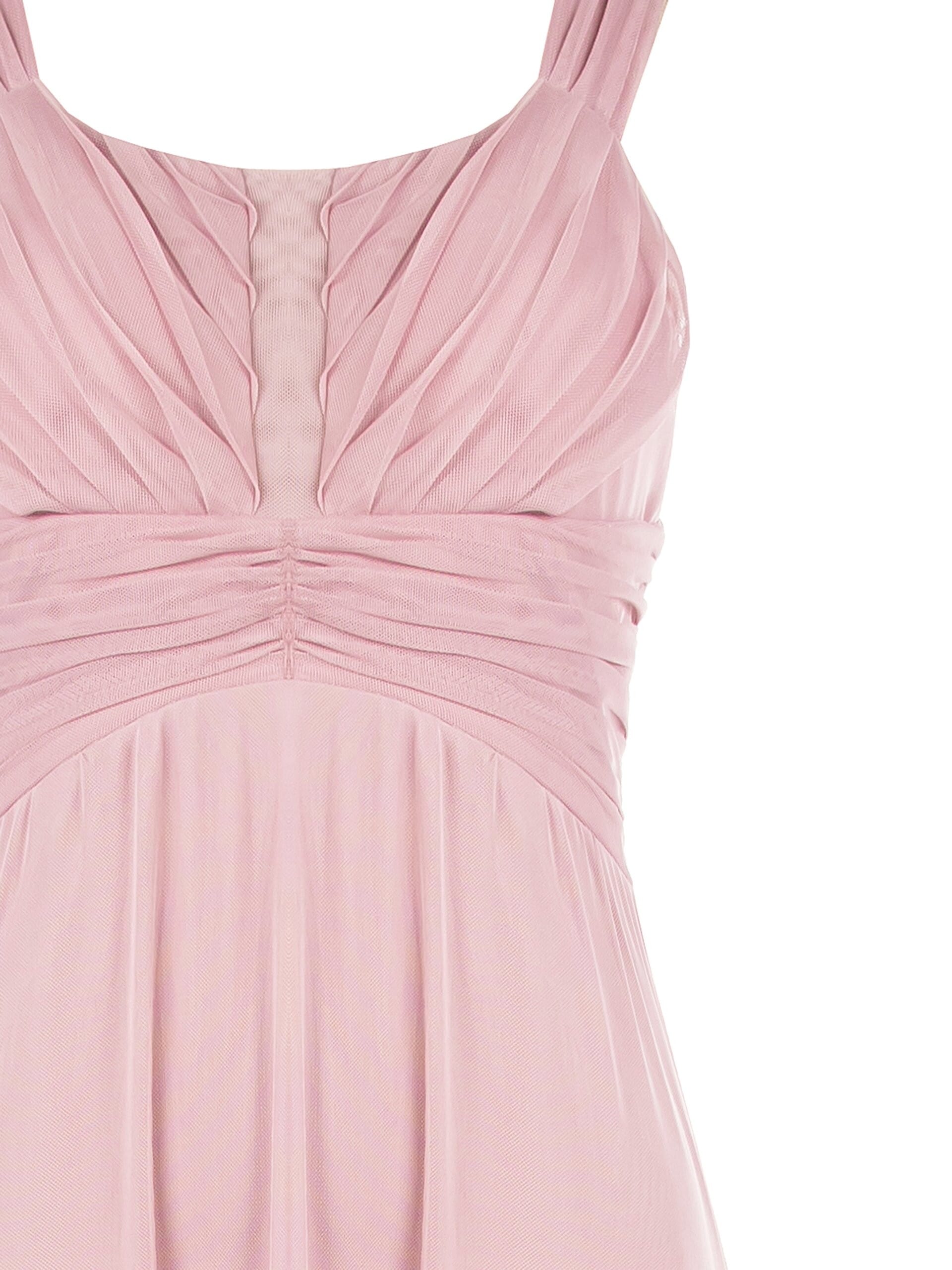 Abito Lungo In Tulle Elasticizzato Con Fiocco Dietro Rinascimento