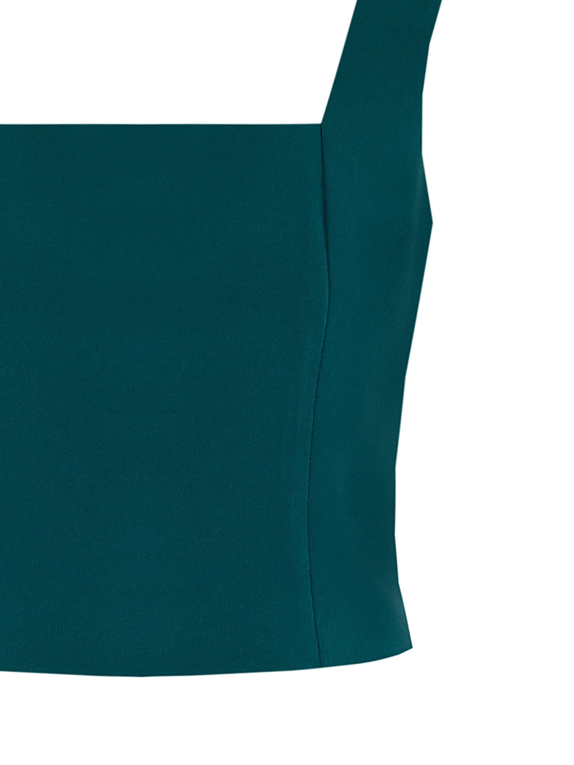 Top In Tessuto Tecnico Con Scollo Quadrato Rinascimento