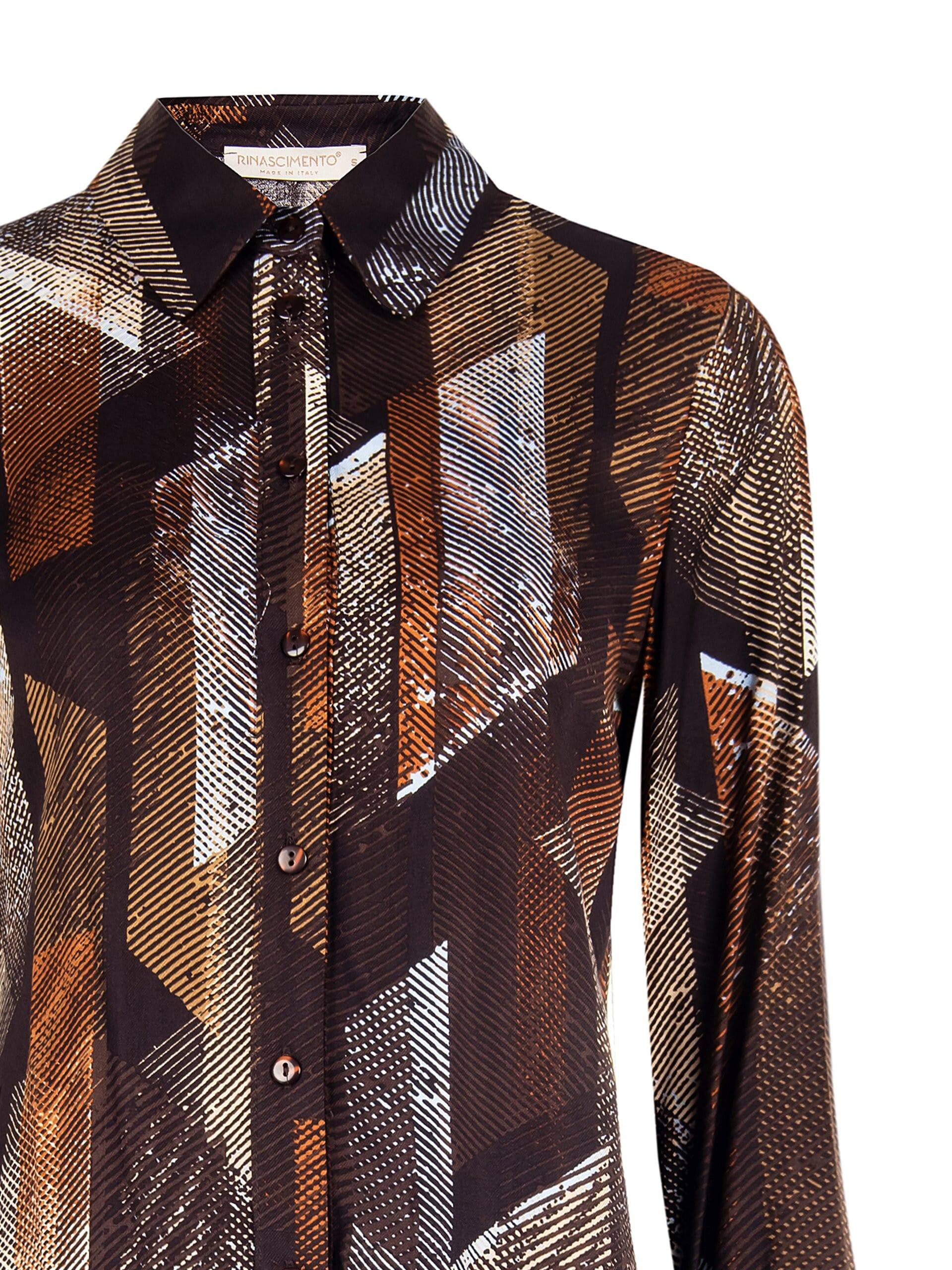 Camicia Sfiancata In Viscosa Rinascimento