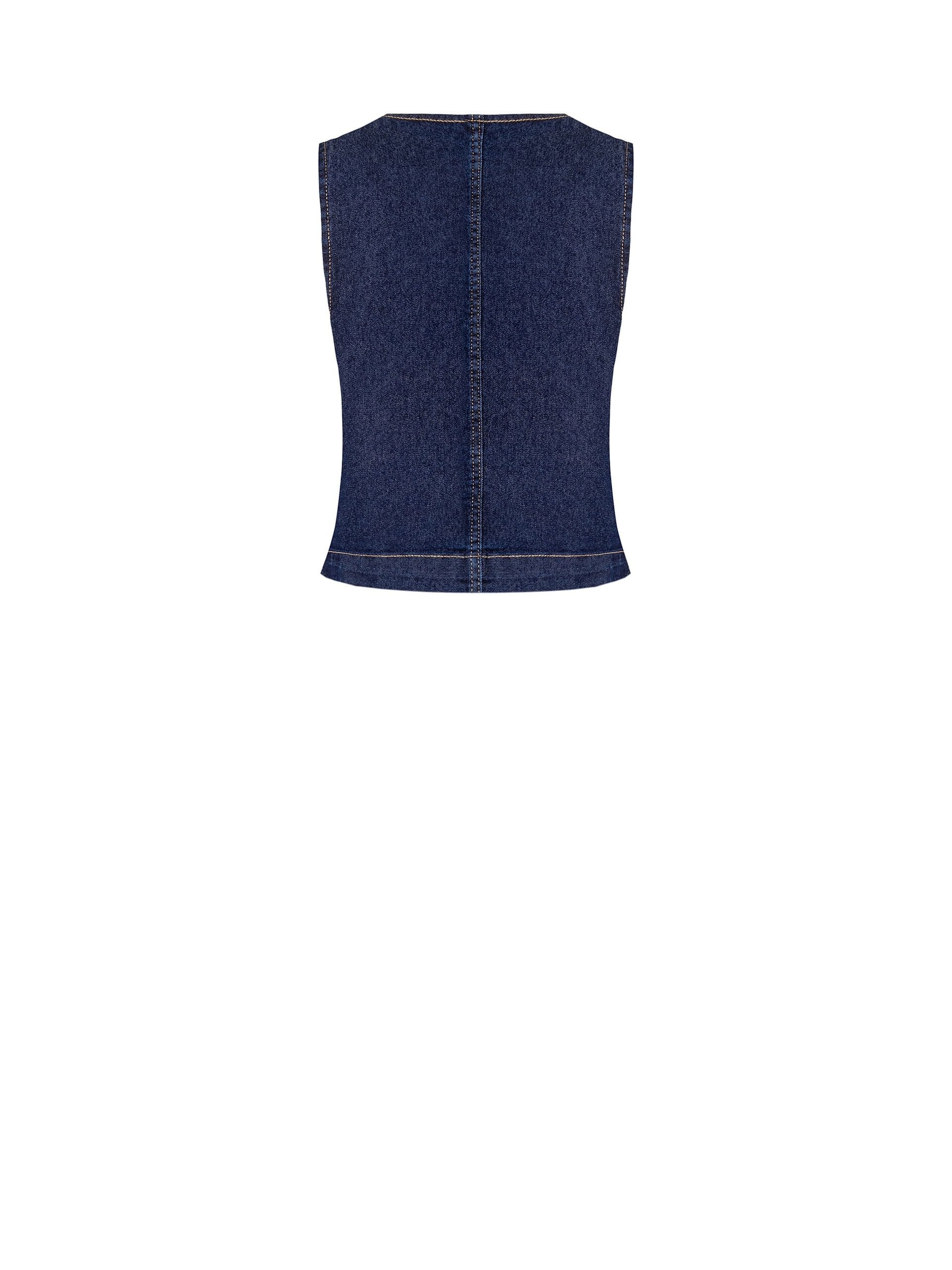 Gilet en denim extensible Rinascimento